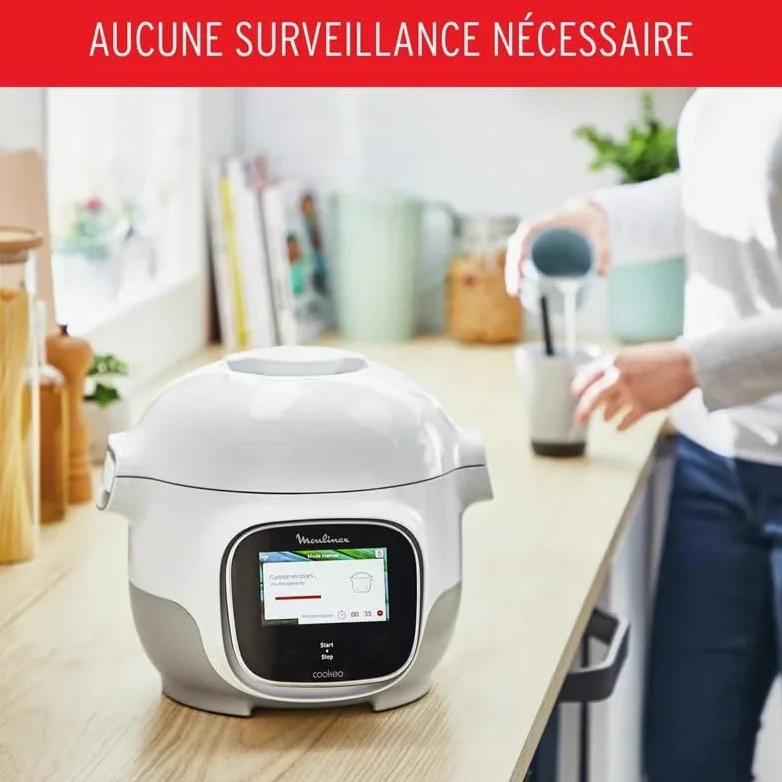 Multicuiseur intelligent Moulinex Cookeo Touch WiFi Mini CE922110 900 W Blanc
