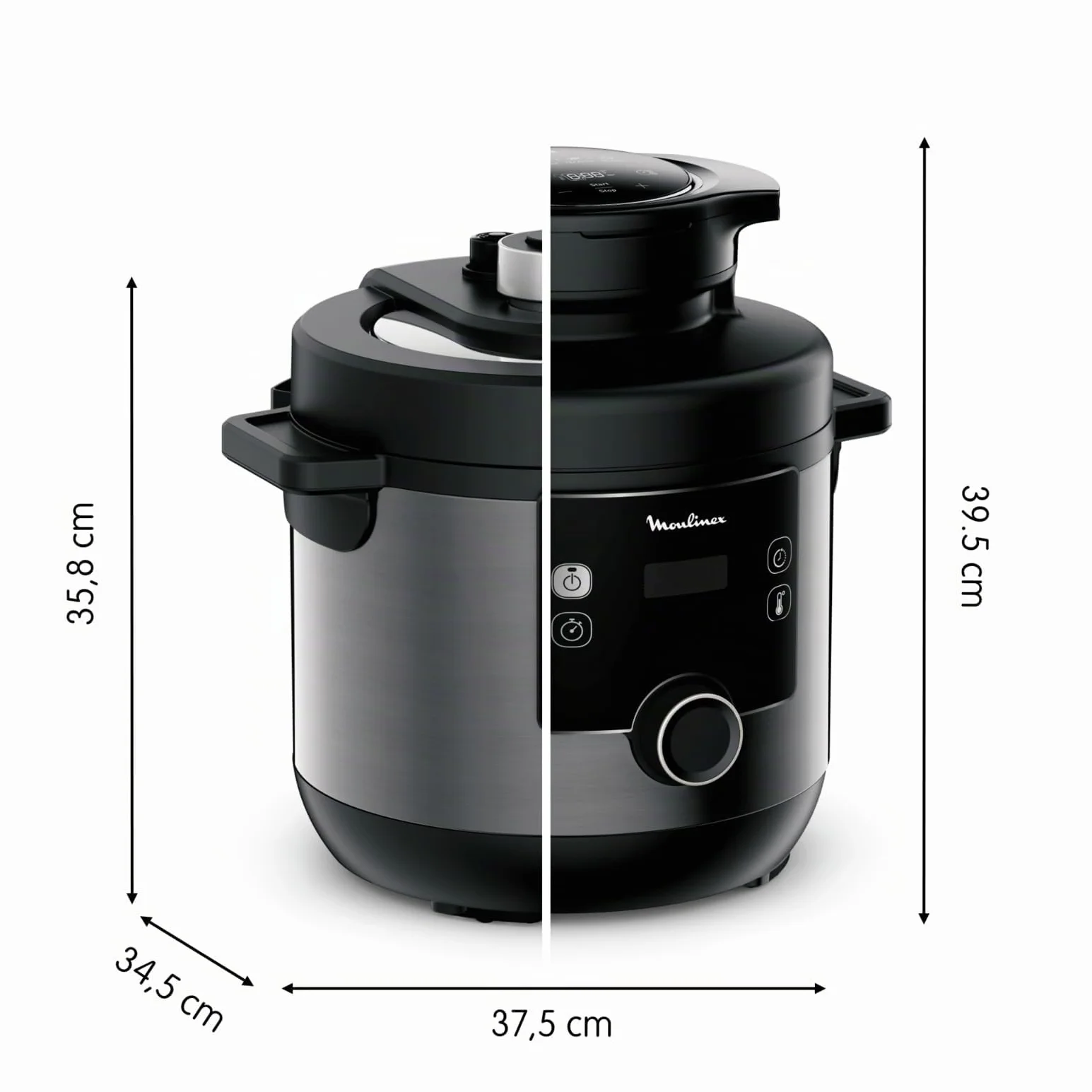Moulinex Turbo Cuisine Multicooker 15-in-1 7.6L Friggitrice ad Aria Cottura a Pressione CE7788