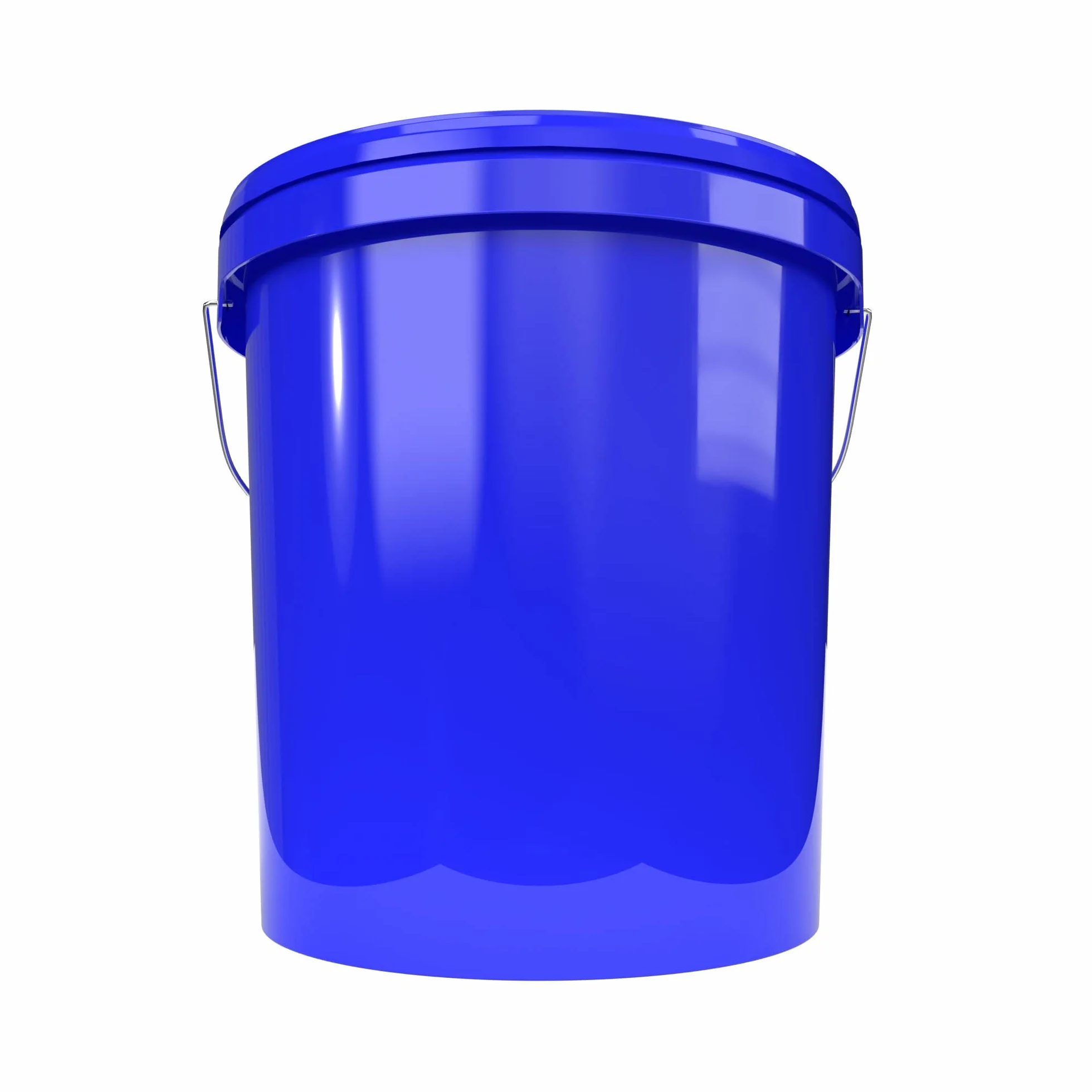 Secchio con coperchio, 16 litri, blu, per uso alimentare, ermetico e stabile, secchio vuoto con manico e chiusura, coperchio per alimenti, prodotti chimici, vernice per pareti, detersivi in polvere