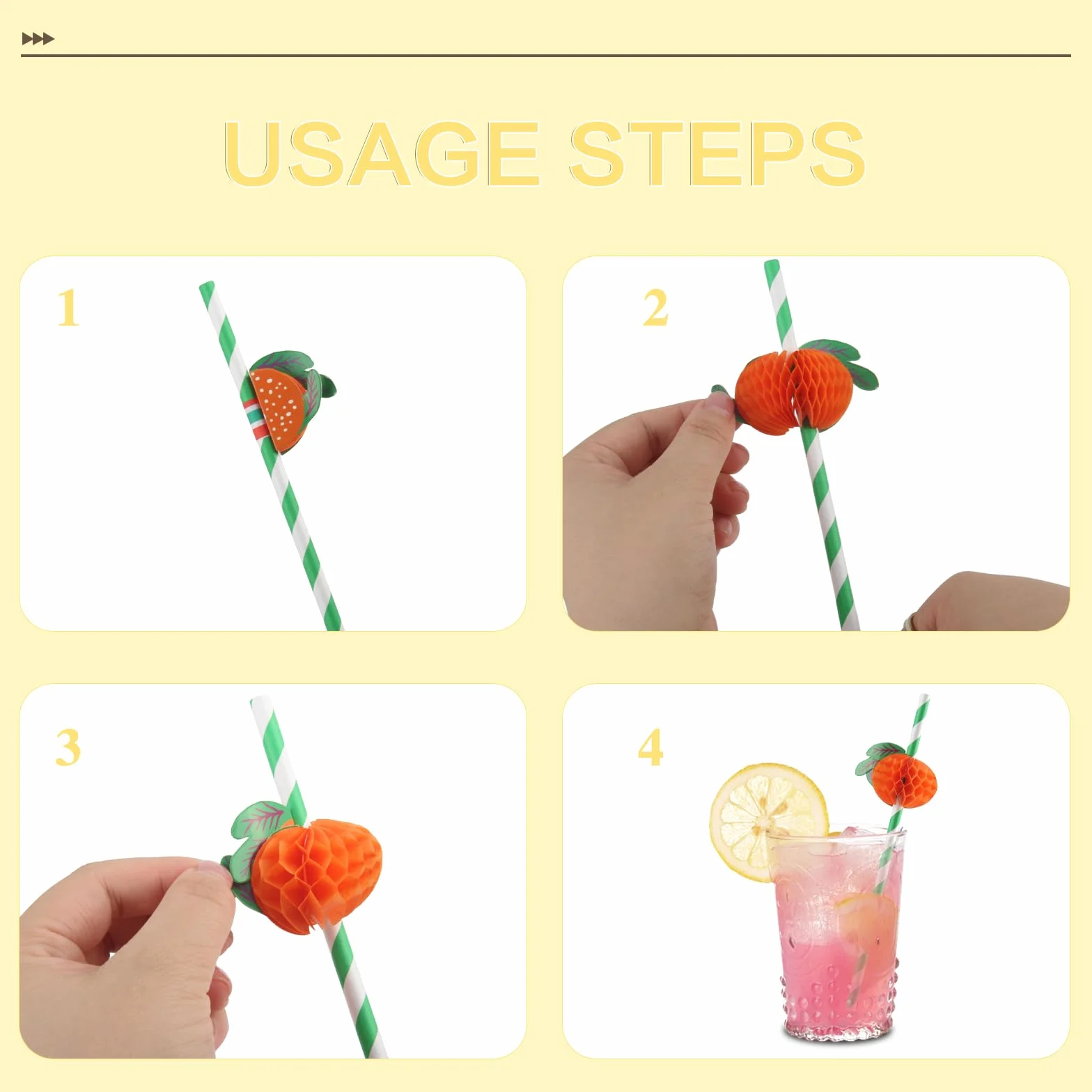 60 Cannucce per Frutta 60 Cannucce a Forma di Ombrello Divertenti Decorazioni per Bevande Adatte per Torte Frutta Gelati Bevande Succhi Decorazioni per Cocktail (120 Pezzi)