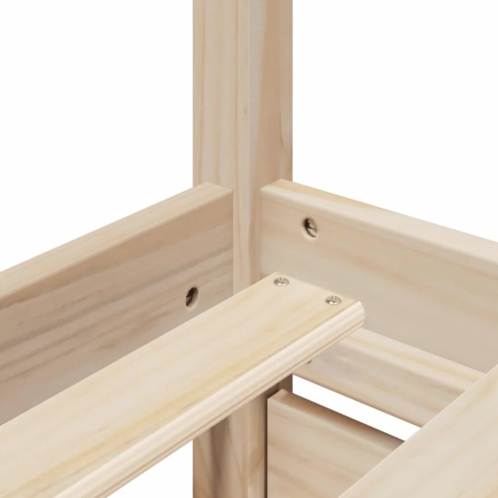vidaXL Giroletto con Cassetti 150x200 cm in Legno Massello di Pino, giroletto con cassetti, arredo Camera da Letto, Letto Contenitore