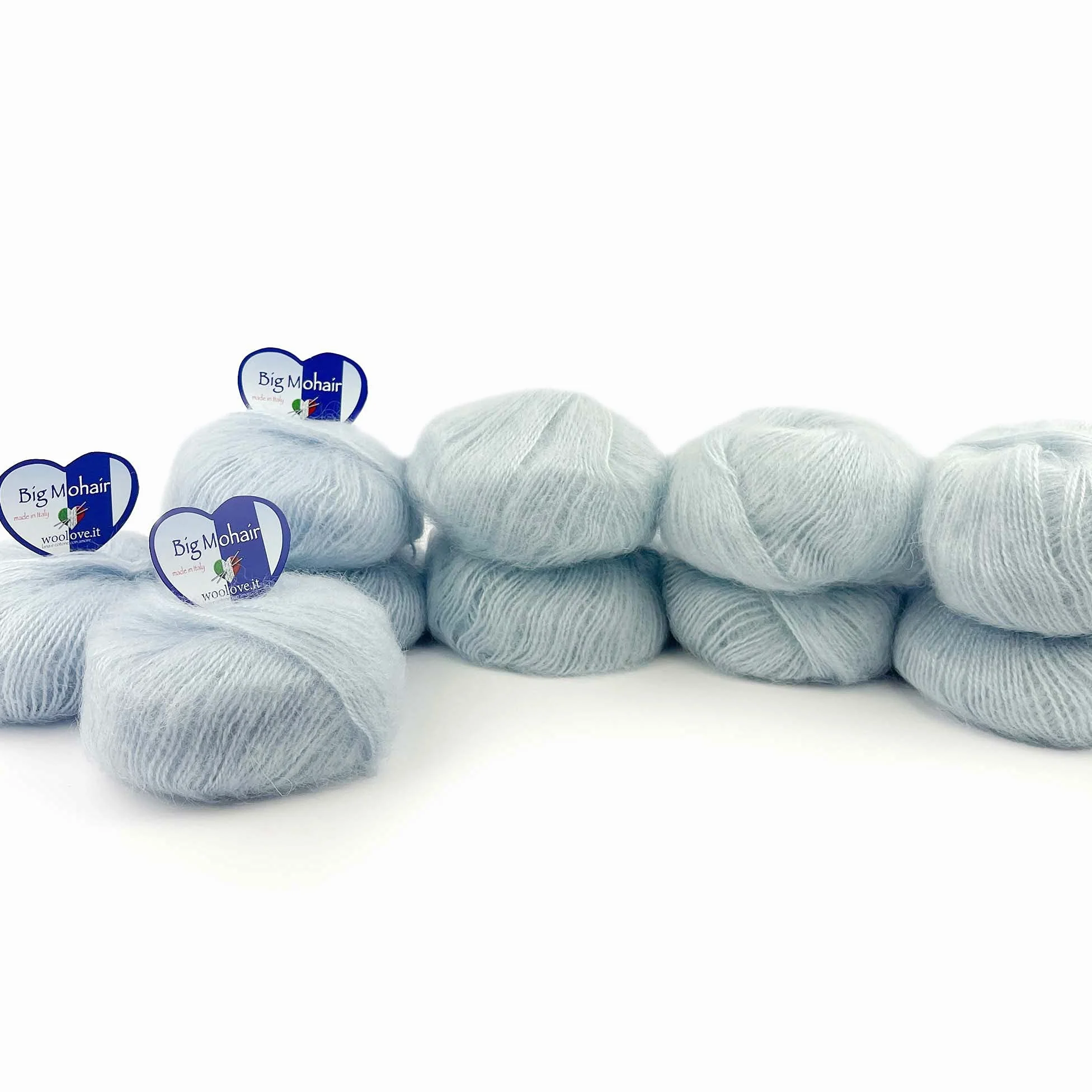 Tricot Cafè - Big Mohair - gomitolo filato lana mista ideale per la realizzazione di capi per neonati e bambini fibra sensibile alle diverse temperature Made in Italy