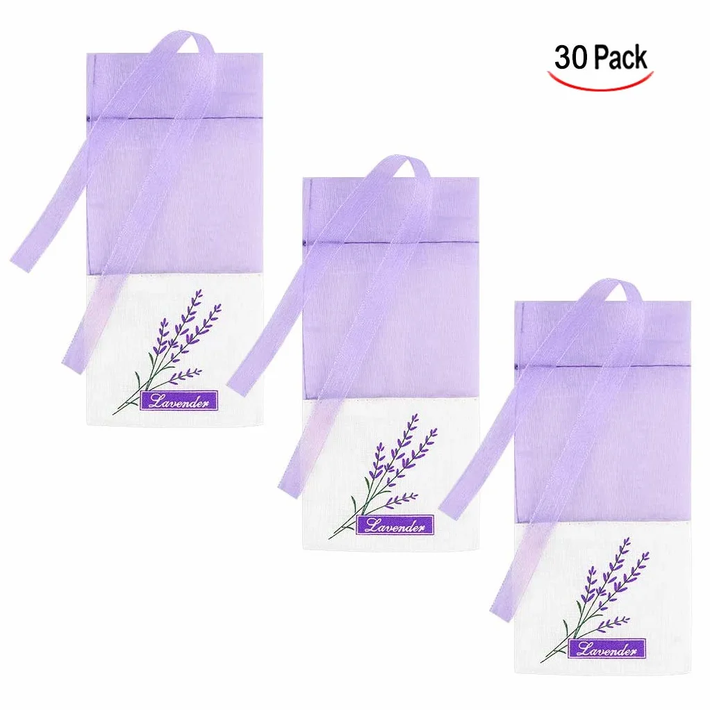30 Pezzi Sacchetto di Lavanda,Lavanda Bustina Sacchetto Borsa a Bustina Lavanda