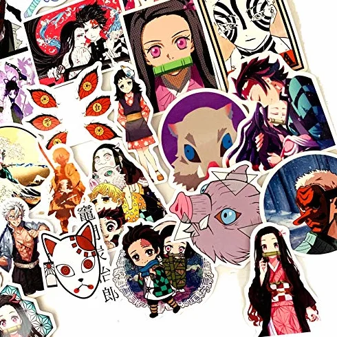 Adesivi decorativi in vinile Demon Slayer 70 pezzi