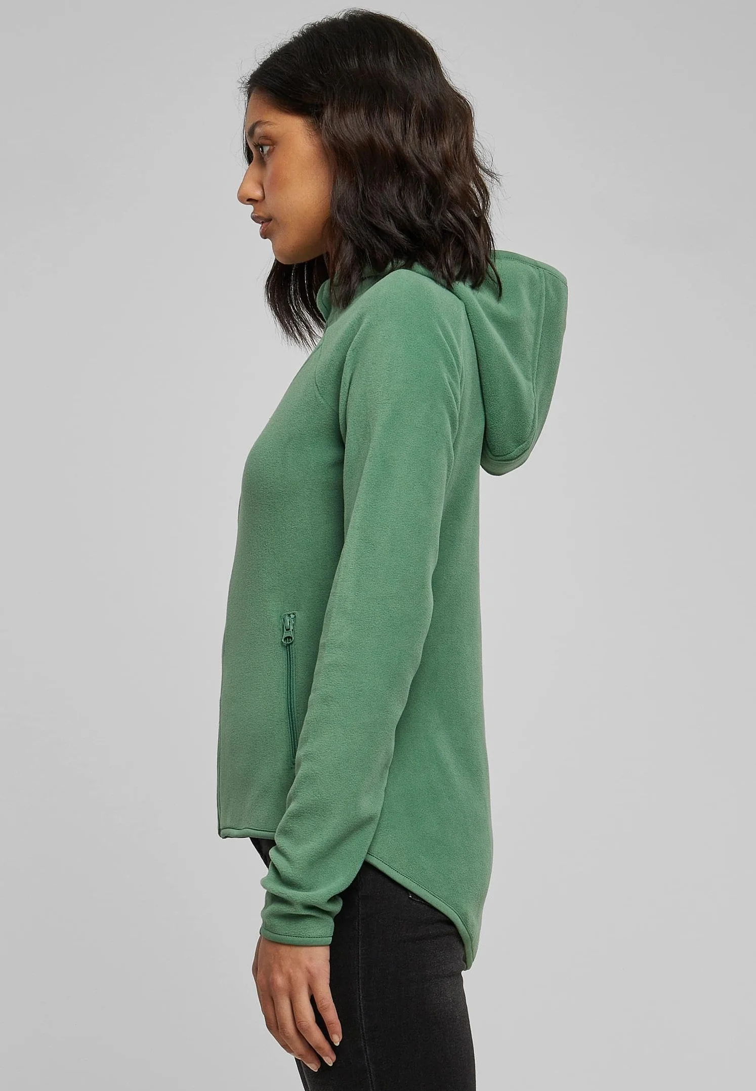 Urban Classics Damen Ladies Polar Fleece Zip Hoody