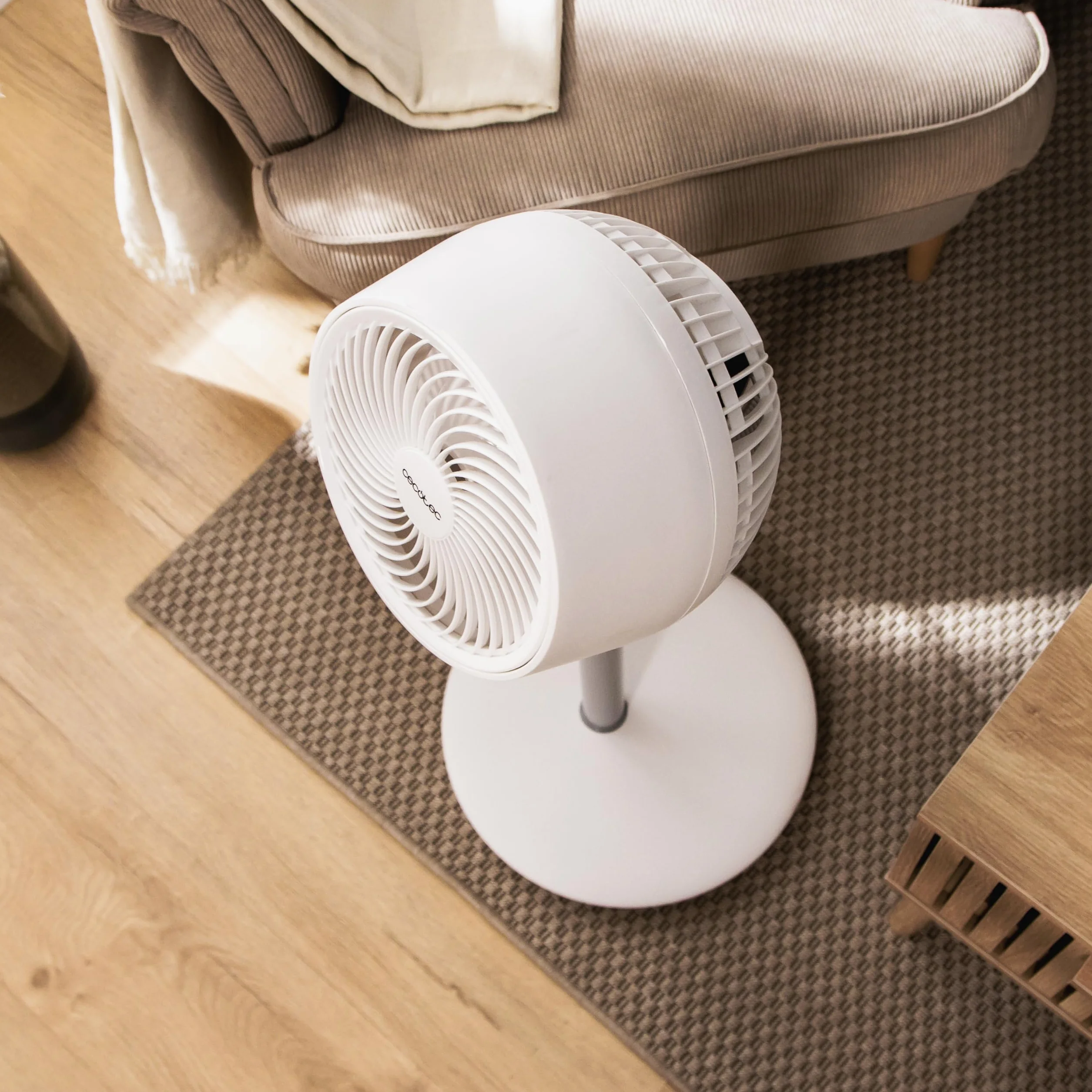 Cecotec - Ventilatore circolatore d'aria a piantana, EnergySilence 900 Cyclone. 35 W, diametro 9 pollici, oscillazione automatica, 3 velocità, inclinazione regolabile, controllo facile