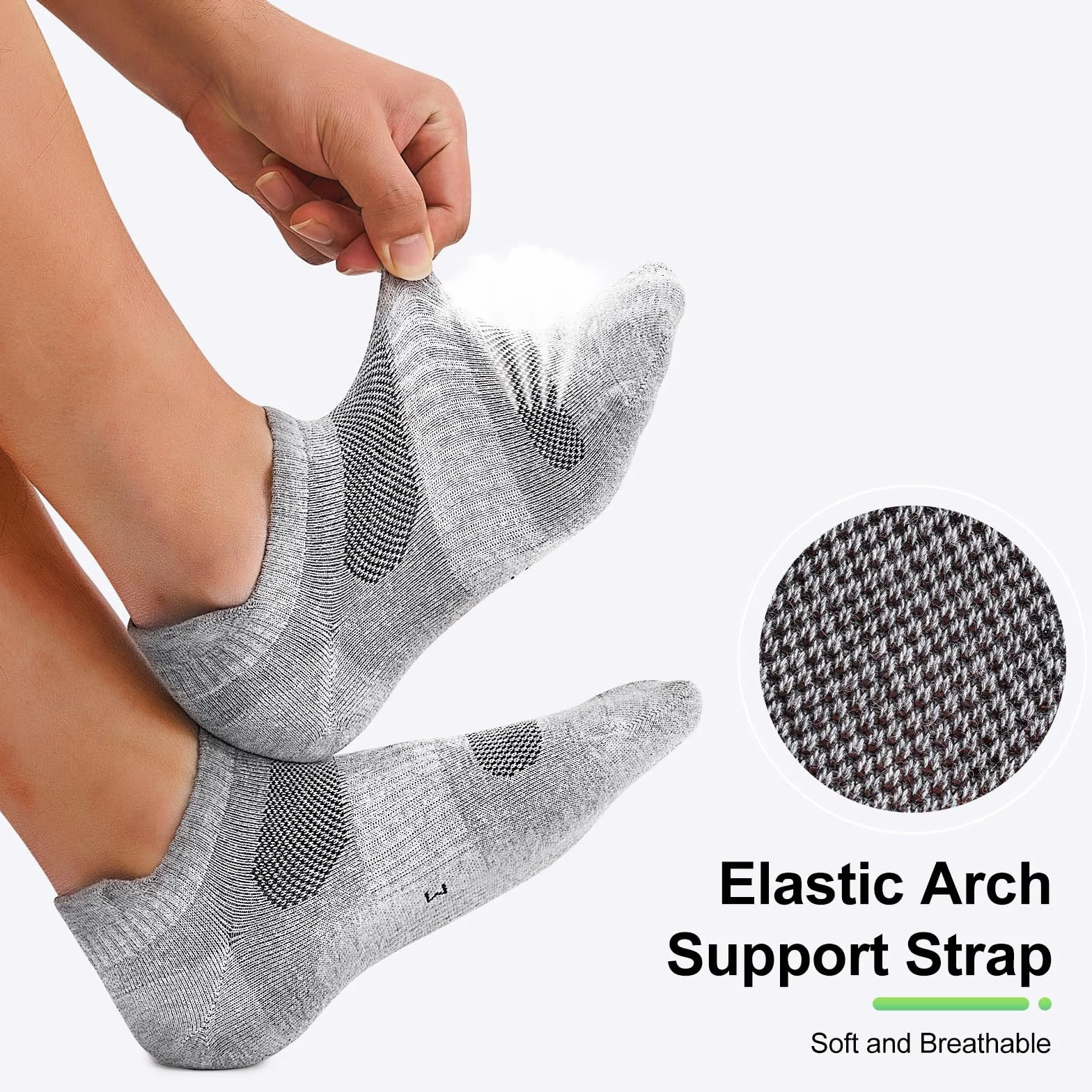 Niorasen Calzini Uomo 10 Pares Traspirante Cotone Estive