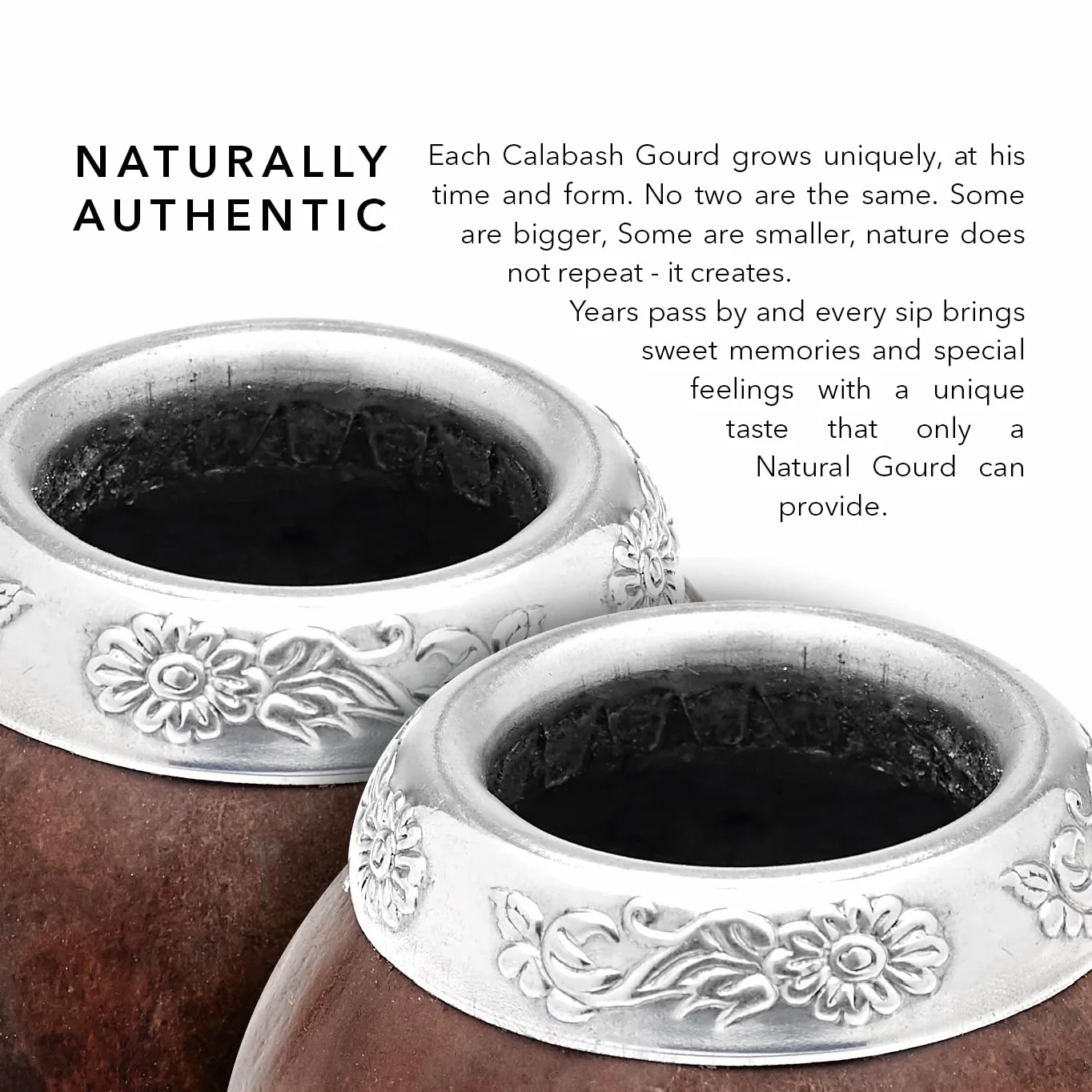 BALIBETOV Mate Argentino Te Mate Kit di Zucca Naturale Fatto a Mano Tazza Originale Bombilla Yerba Mate Set Autentico Marrone