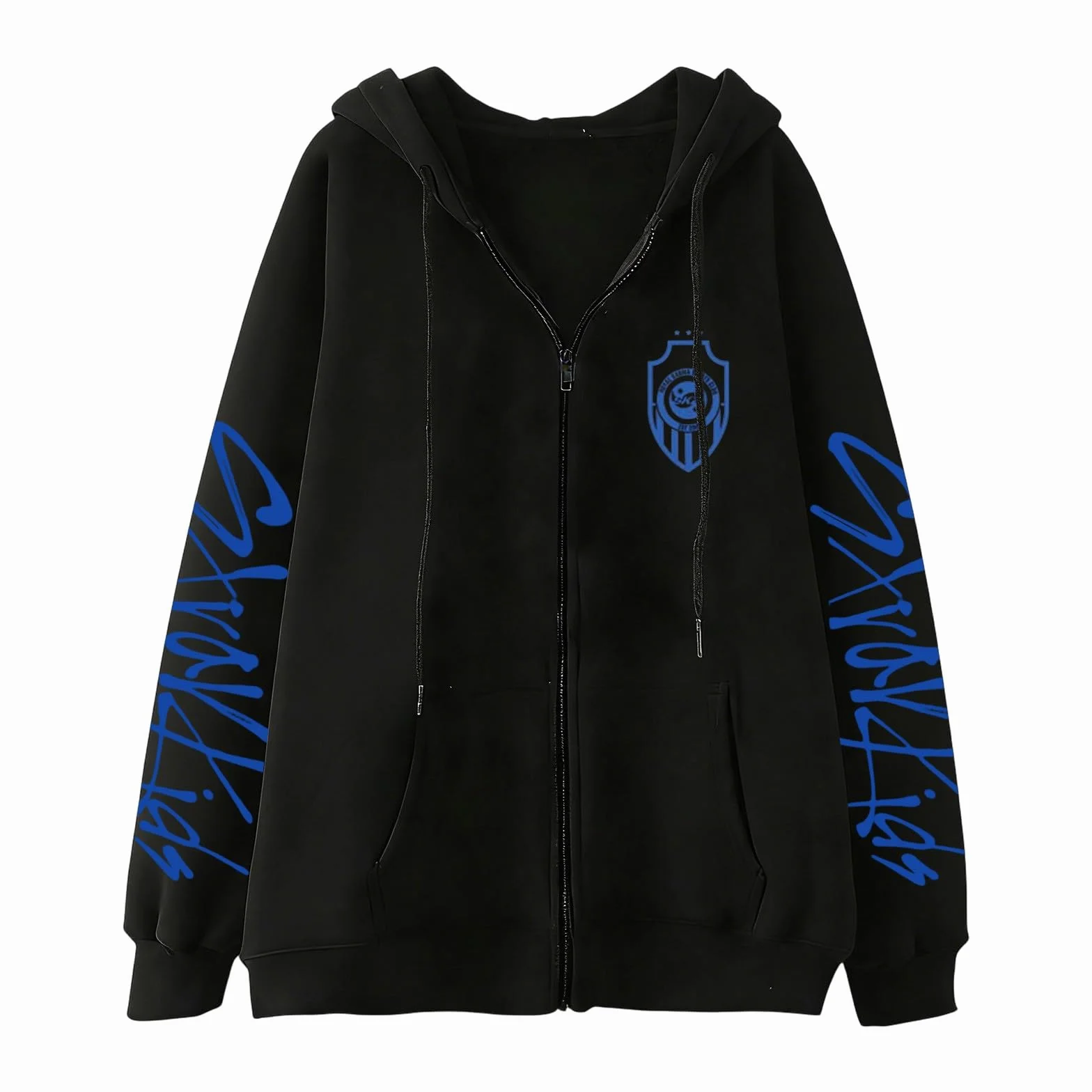 SKZ Y2K - Felpa con cappuccio da donna, con stampa, stile coreano, a maniche lunghe, con zip, per fan