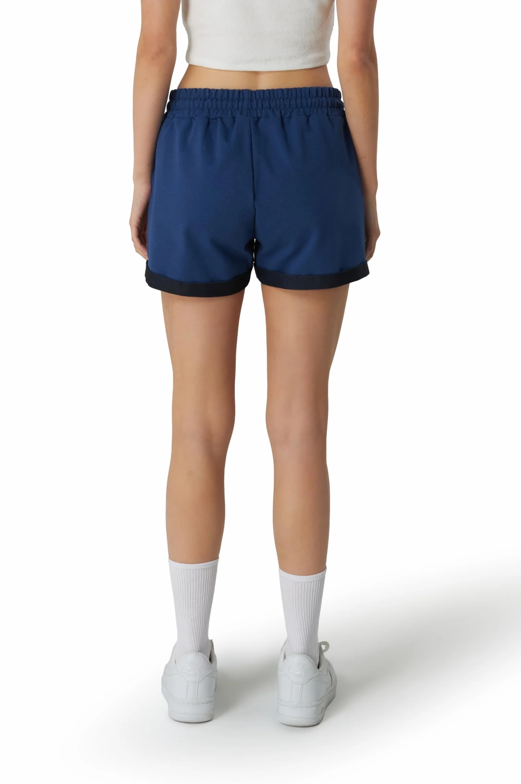 Smith & Solo Pantaloncini Sportivi da Donna in Cotone, Shorts a Vita Alta, Corti Estivi per Palestra, Jogging, Sport, Yoga e Fitness