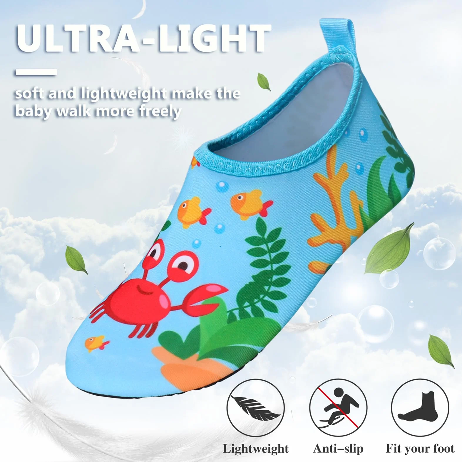 Scarpe da Nuoto Antiscivolo per Bambini Bambina Spiaggia Piscina Surf