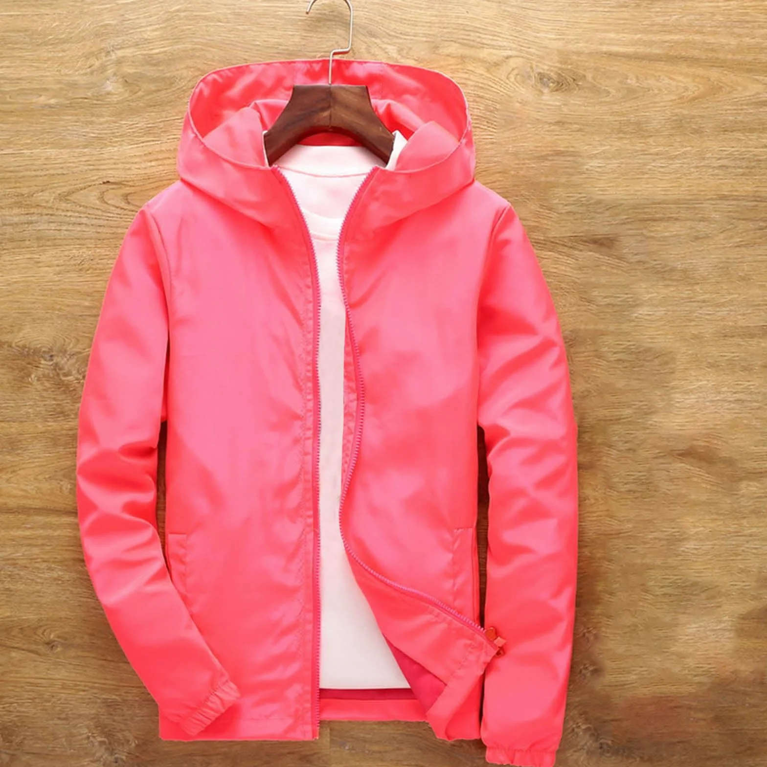 Giacca Impermeabile Unisex Ragazze Ragazzi Giacche a Vento Antivento Antipioggia Cappotto con Cappuccio Sportivo Cardigan Cerniera Integrale Giubbotto Autunno Caldo Giacca da Trekking
