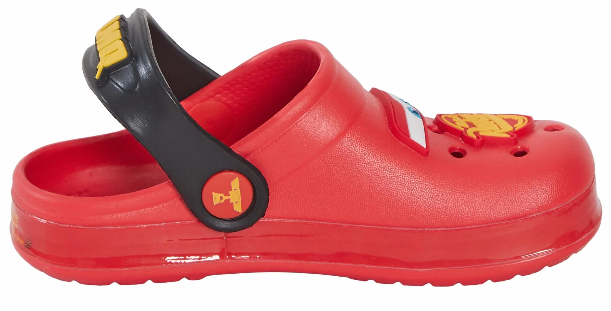 Disney Clogs Cars per Ragazzi con Charm, Sandali per Bambini, Slider Lightning McQueen con Cinghia alla Caviglia, Scarpe da Spiaggia.