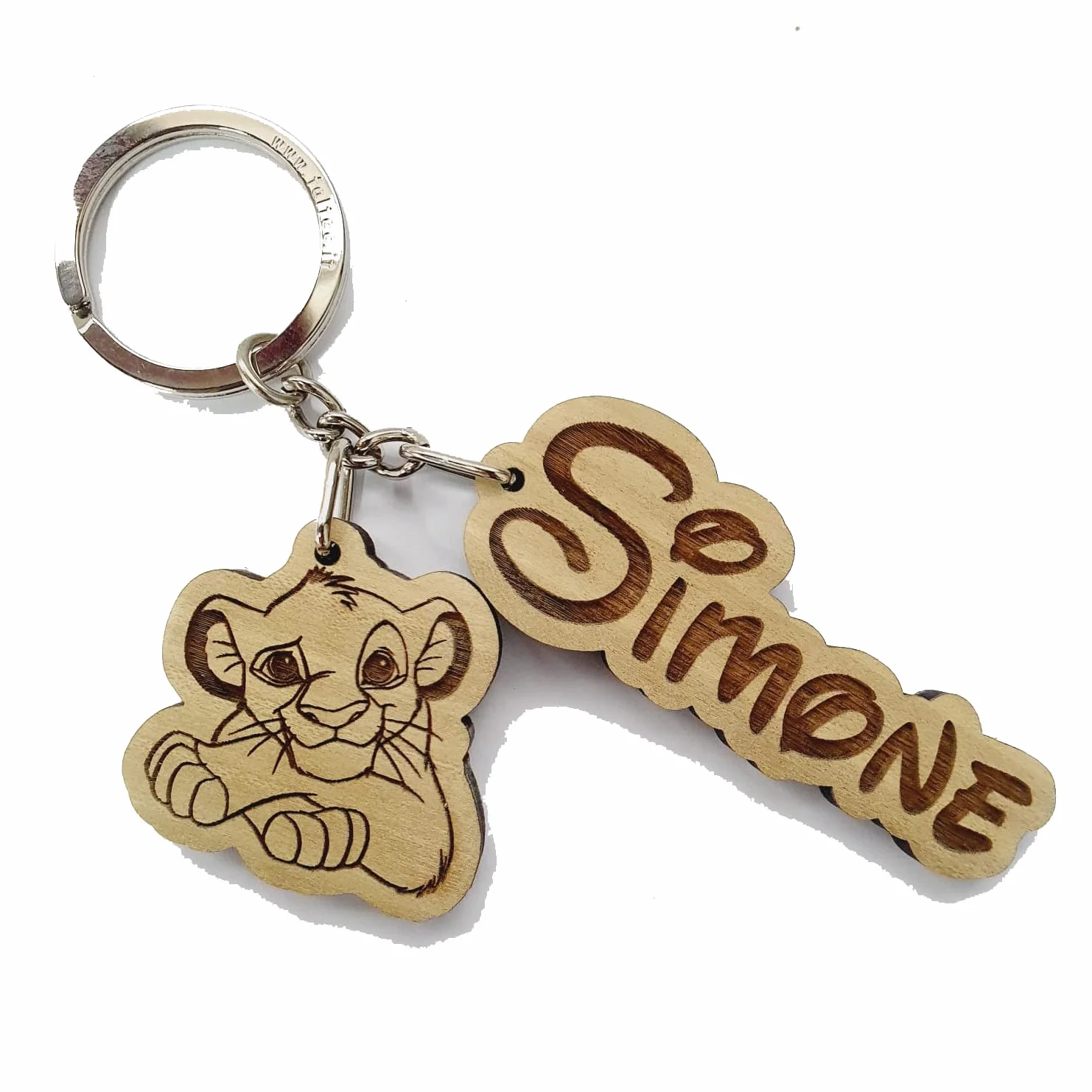 Portachiavi personalizzato Simba del Re Leone con nome - segnaposto, decorazione bomboniera, idea regalo