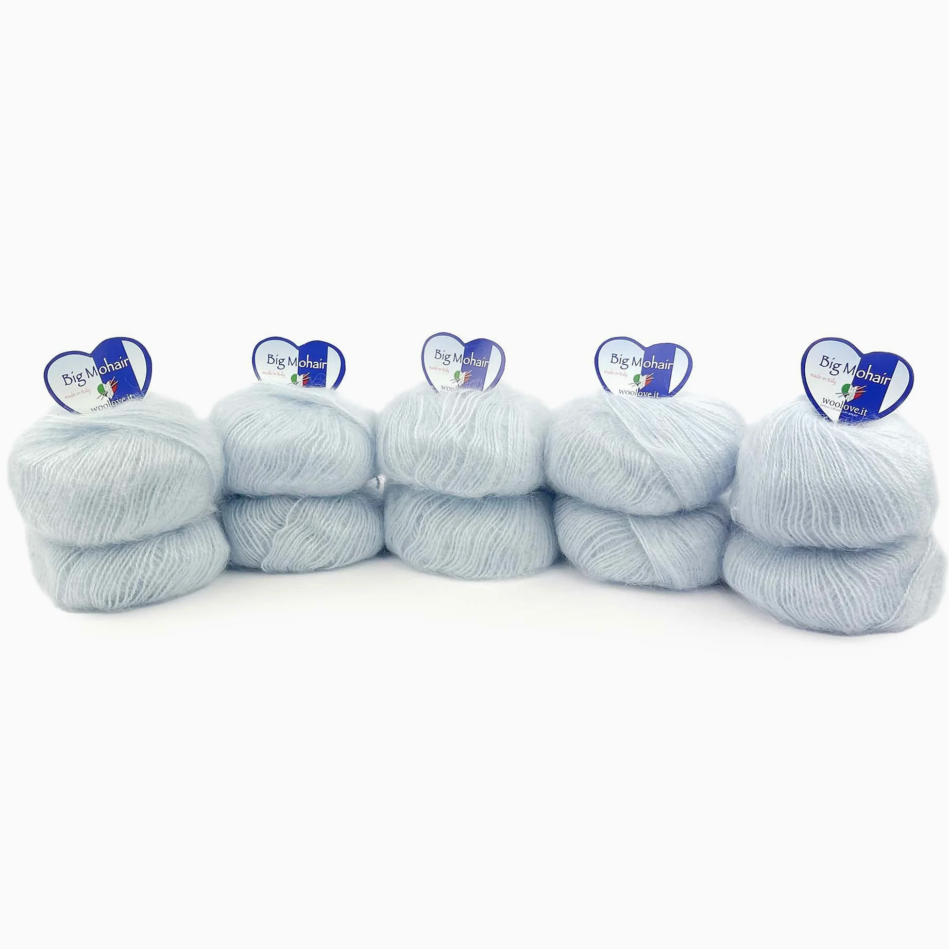 Tricot Cafè - Big Mohair - gomitolo filato lana mista ideale per la realizzazione di capi per neonati e bambini fibra sensibile alle diverse temperature Made in Italy