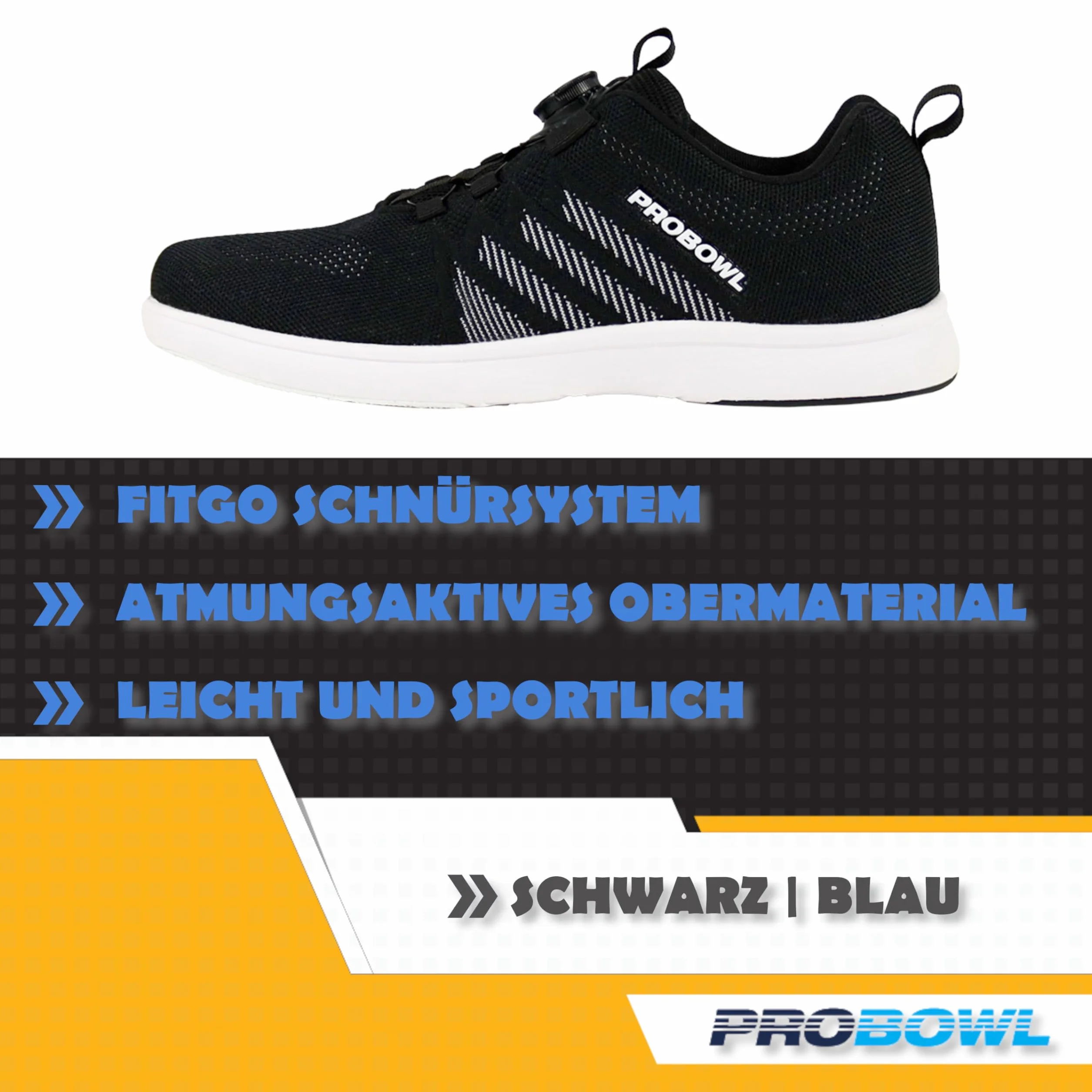 Scarpe da bowling da uomo Pro Bowl Supro suola scorrevole diverse misure