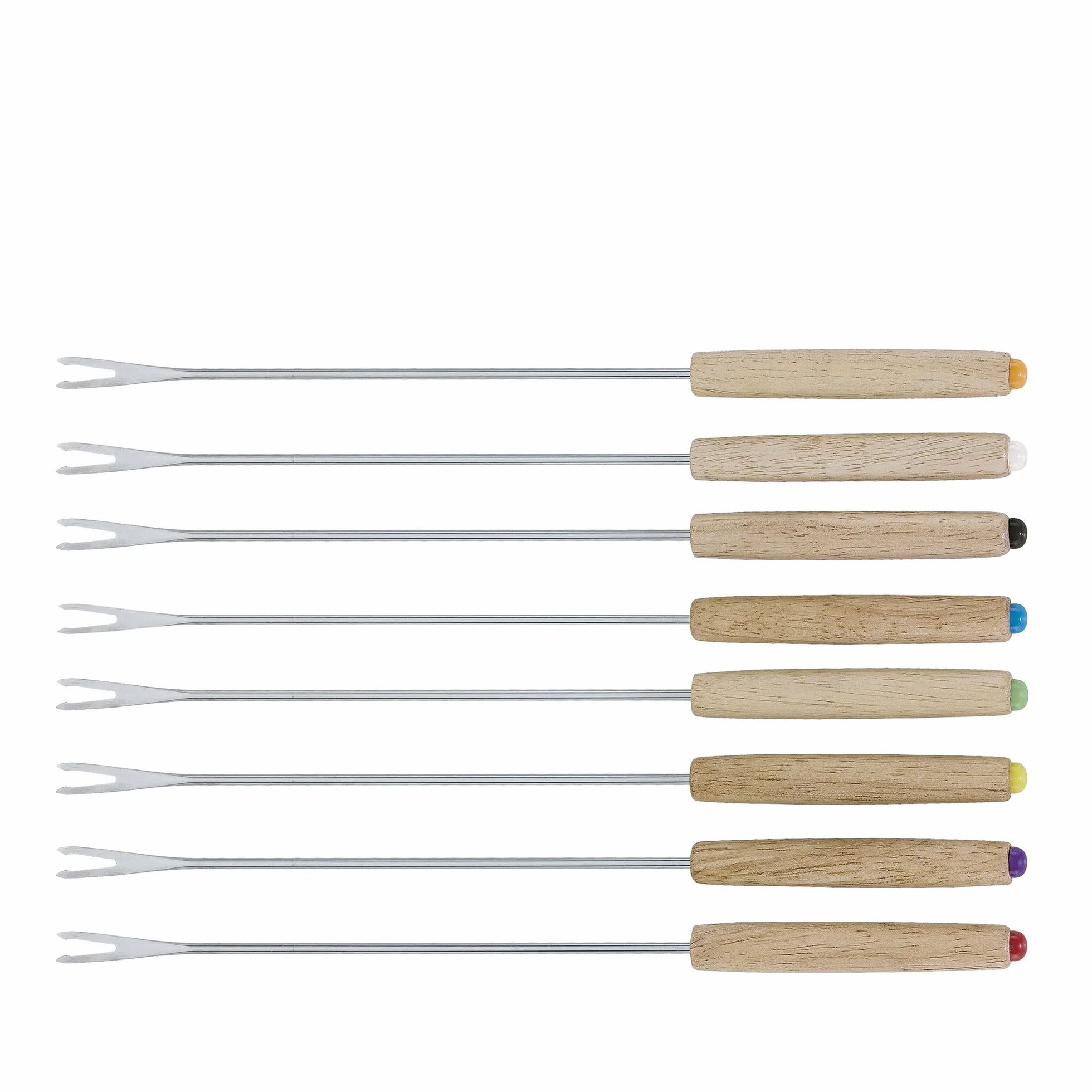 Set fonduta in ghisa GRENOBLE nero, Ø 15,5 cm con 8 forchette per fonduta