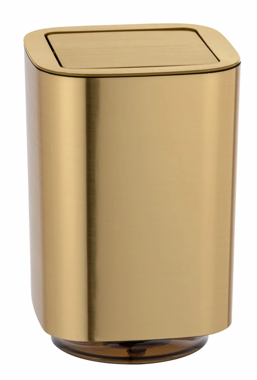 WENKO Capacità 5.5 l Plastica 17.2 x 25.5 x 17.2 cm Dorato