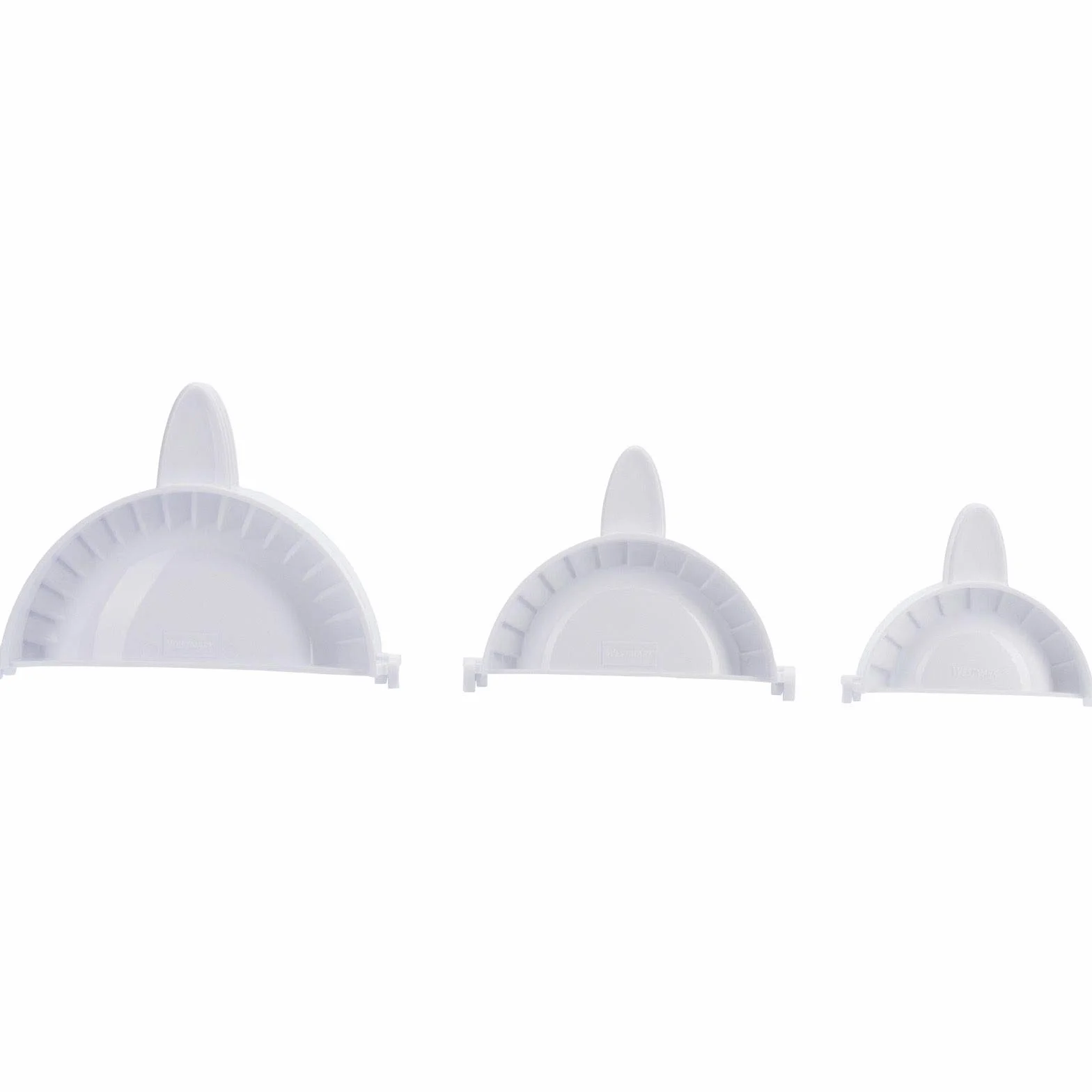 Westmark Set formine per ravioli 3 pezzi Ø 9,5/12/15,5 cm bianco plastica