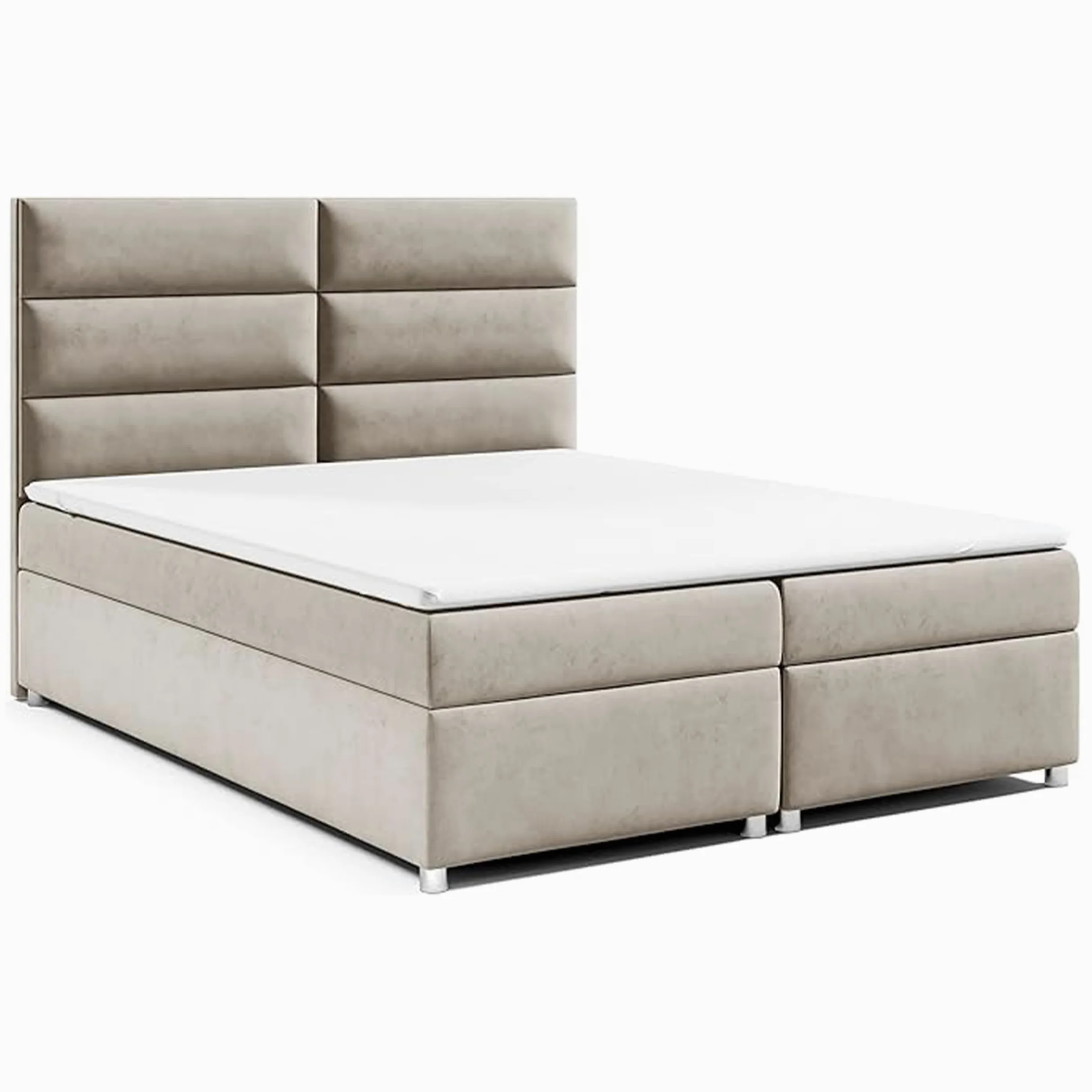 Letto a molle Trinity K-4 con nucleo a molle Bonell con topper, con fornitura, struttura e smaltimento