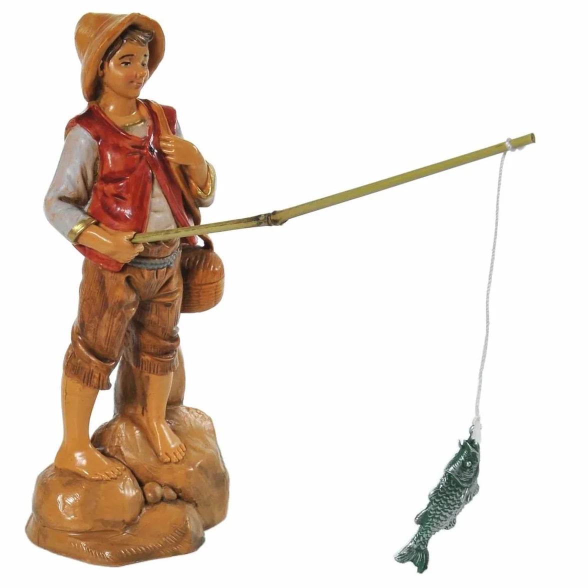 Fontanini Pescatore in Piedi 12CM Statuina Presepe Resina