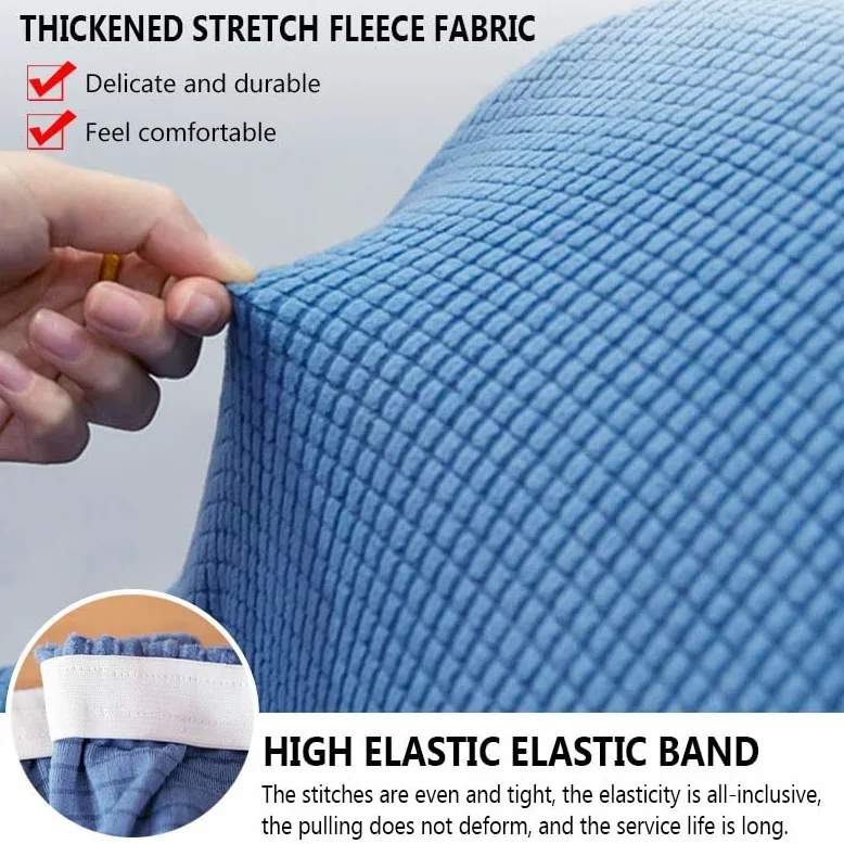 Coprisedia elastici per sedie da pranzo con braccioli, protezioni elastiche per seduta per soggiorno e sala da pranzo, universali, per ufficio e decorazione della casa