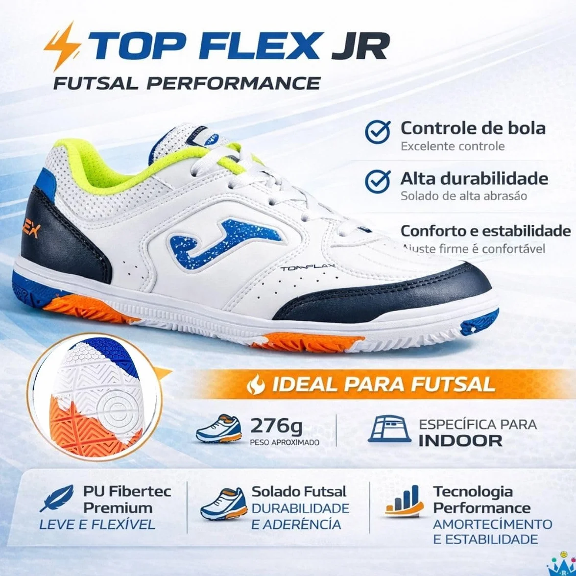 Joma Top Flex JR Scarpe Calcio Sala Bambino