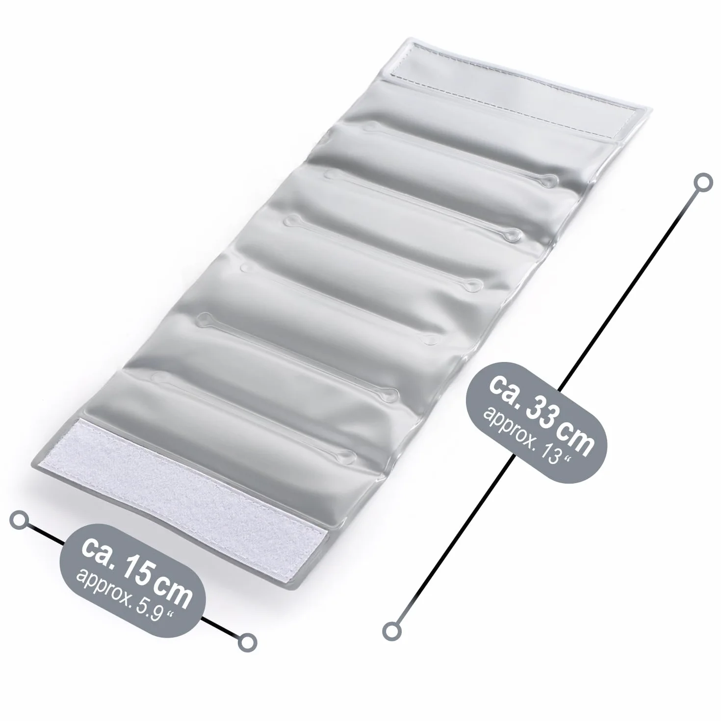 COM-FOUR 2x refrigeratore per bottiglie da viaggio manicotto refrigerante per vino sgancio rapido birra bevande analcoliche grigio