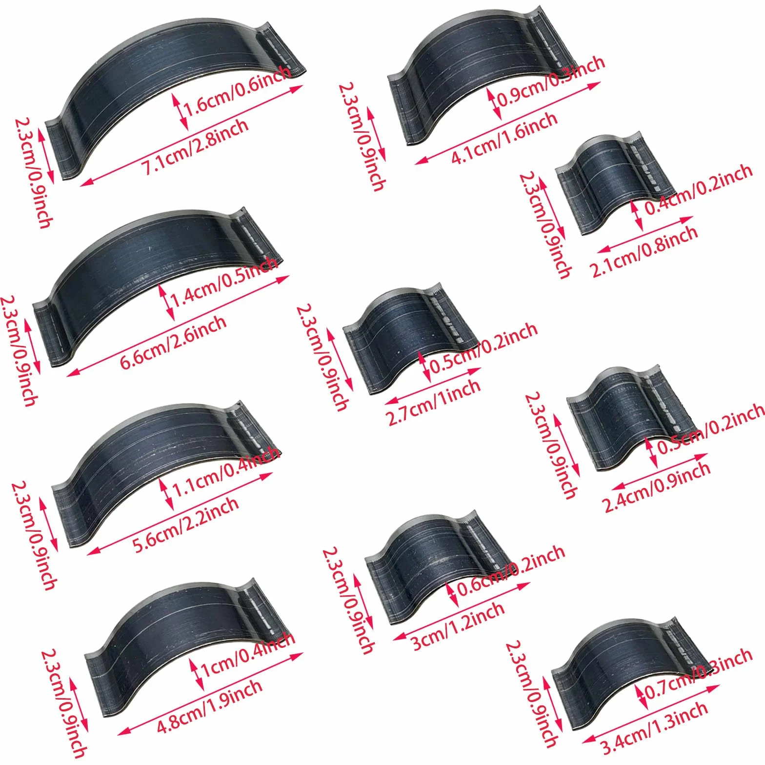 Set di Fustelle per Taglio in Pelle, 10 Forma Strumento per La Punzonatura Degli Angoli Della Pelle, Pelle Perforatrice in Acciaio per Taglierine per Artigianato in Pelle