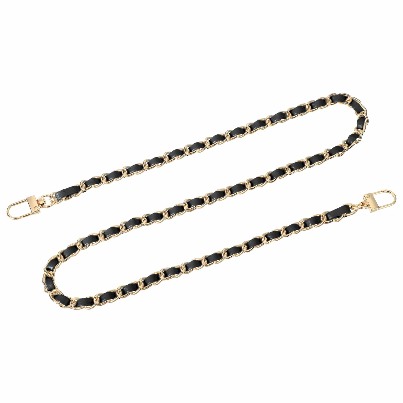 Catena per borsa 80 cm con fibbie QUARKZMAN nero d'oro