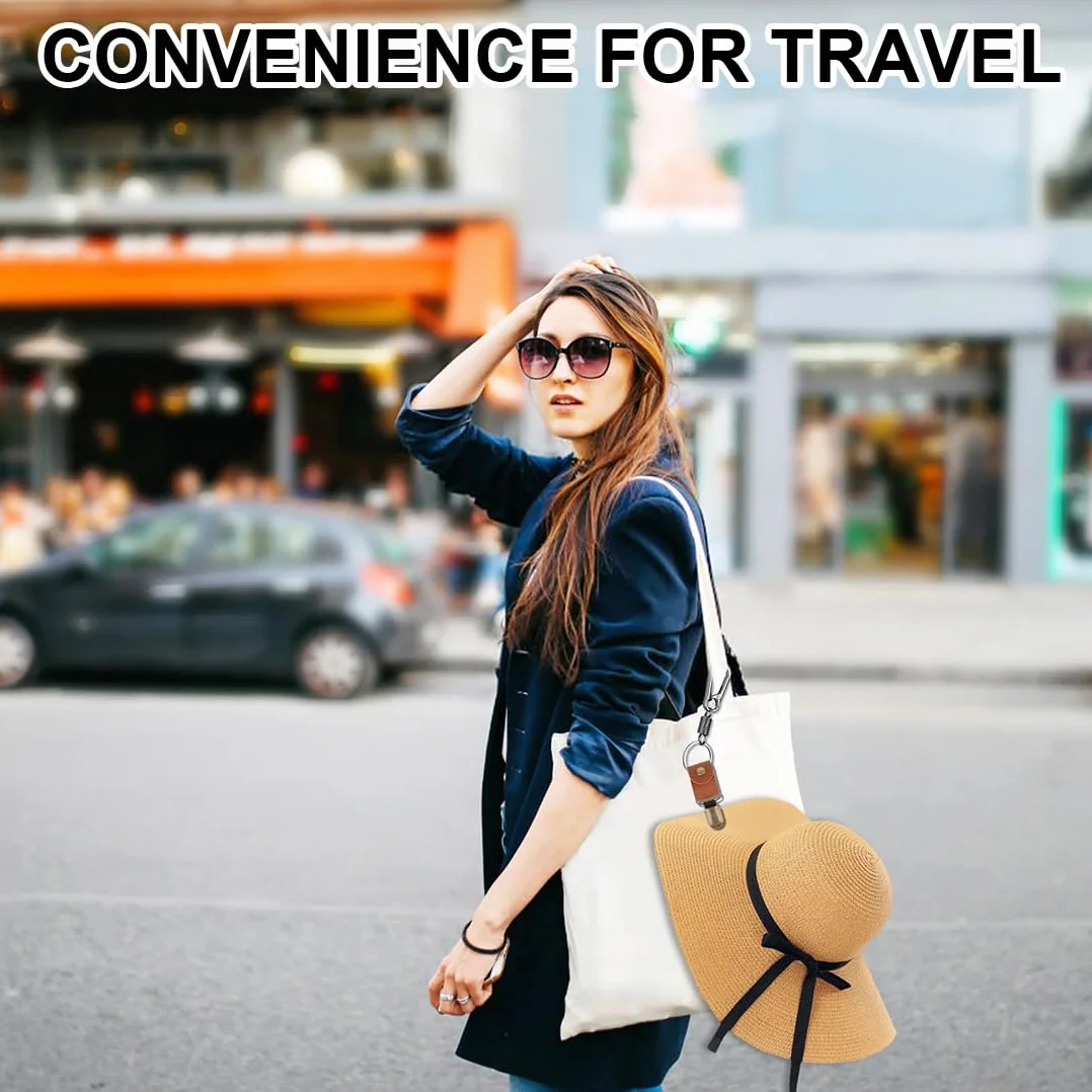JEYORZY 3pcs clip per cappelli da viaggio, compagni per cappelli all'aperto,per Borsa da Viaggio, Zaino, Borsa, Cappello Multifunzionale Clip, Cappelli Cappelli