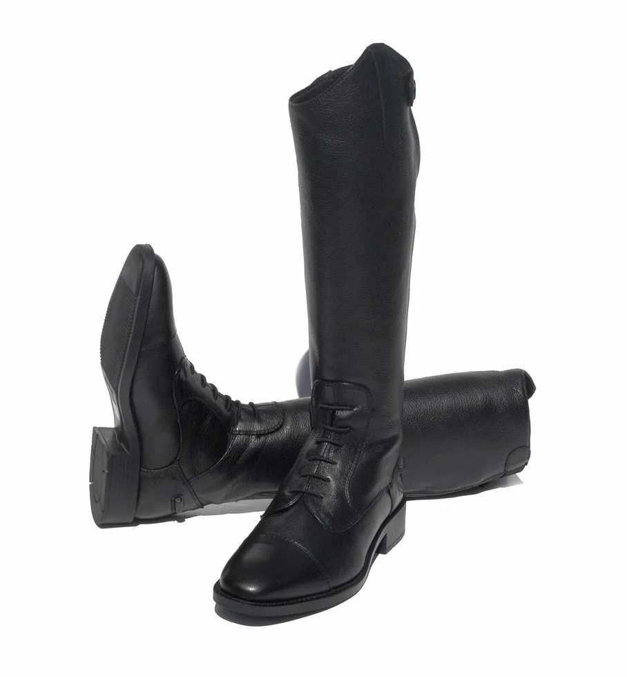Rhinegold Stivali da Equitazione Young Rider Elite Luxus in Morbida Pelle