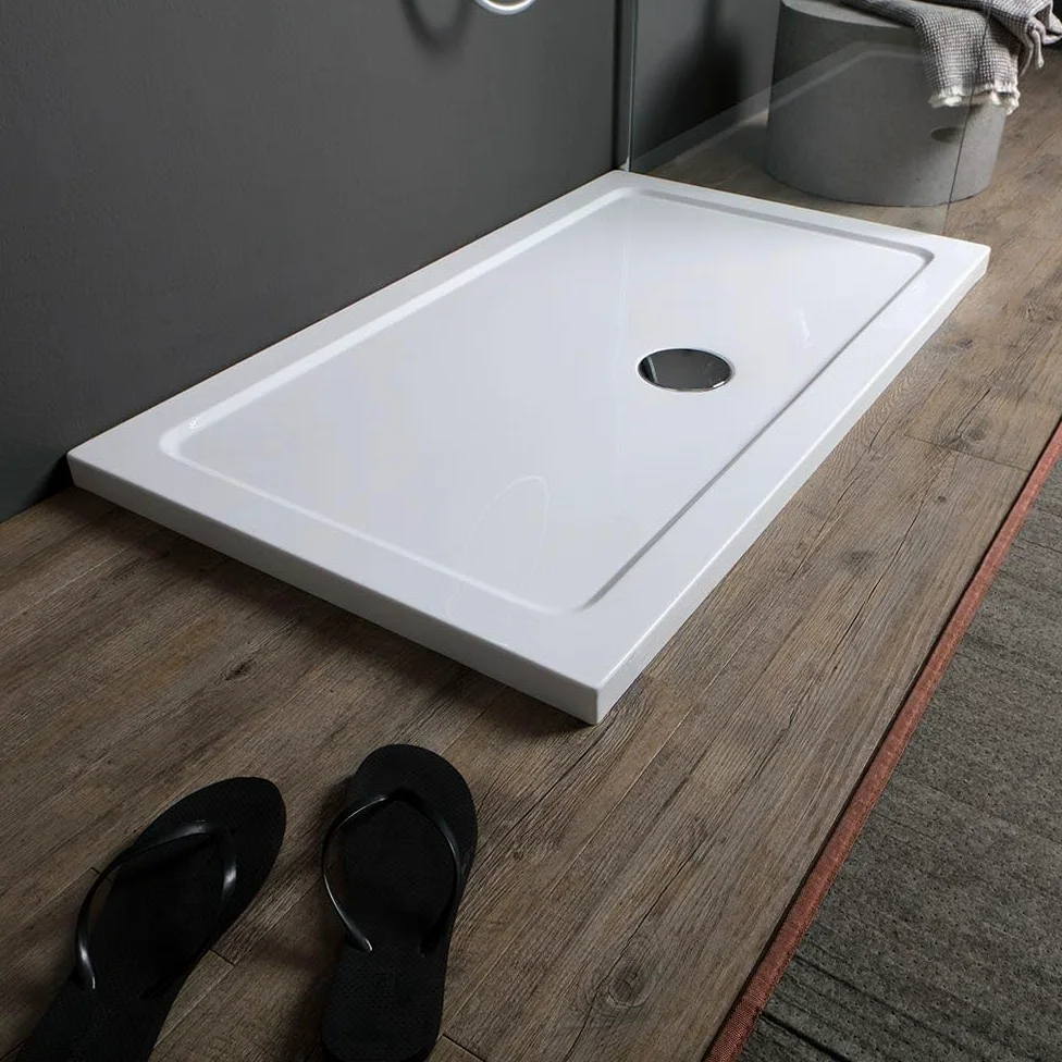 Kiamami Valentina Piatto Doccia Rettangolare 70x90 in Acrilico e ABS Bianco | Alba