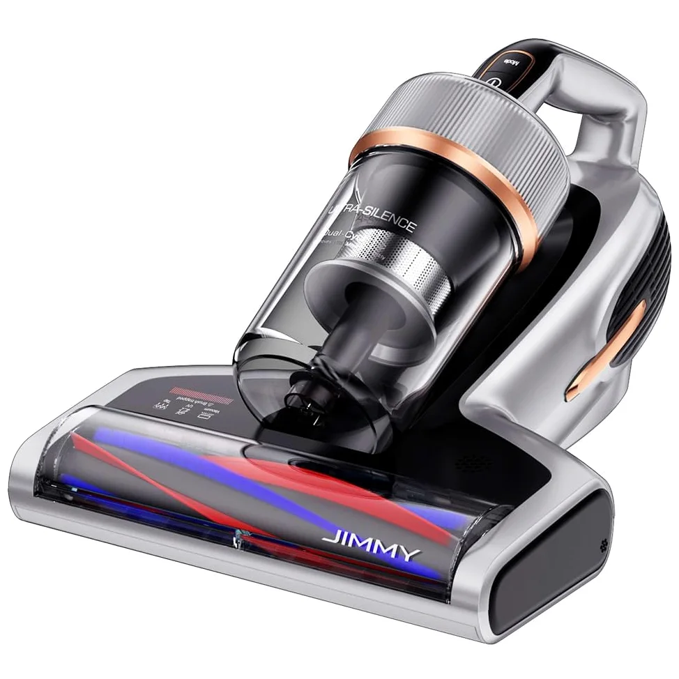 Jimmy BX7 Pro Aspirapolvere antiacaro, 700 W 16 Kpa Potenza, con Sterilizzazione UV e Ultrasuoni, Sensore Intelligente di Sporcizia, Filtrazione Dual-Cyclonic