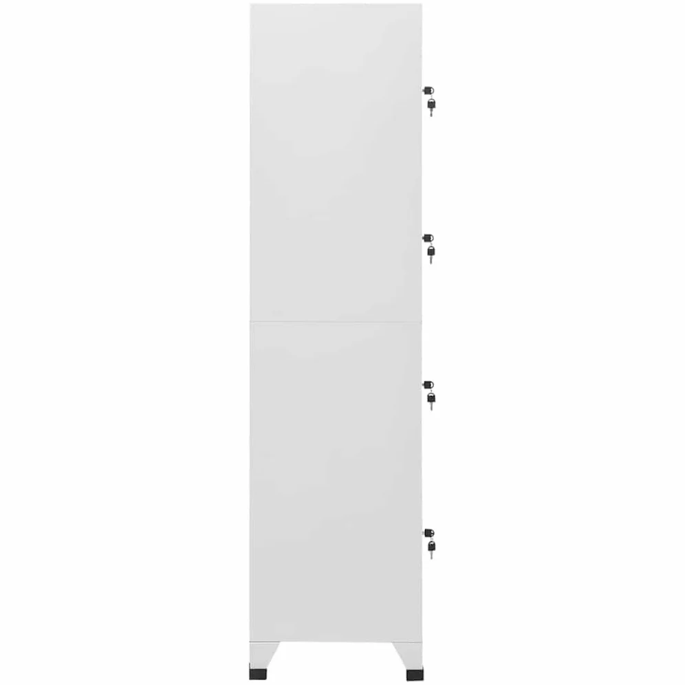 vidaXL Armadietto a 4 Comparti con Serrature 38x45x180 cm Mobiletto Armadio