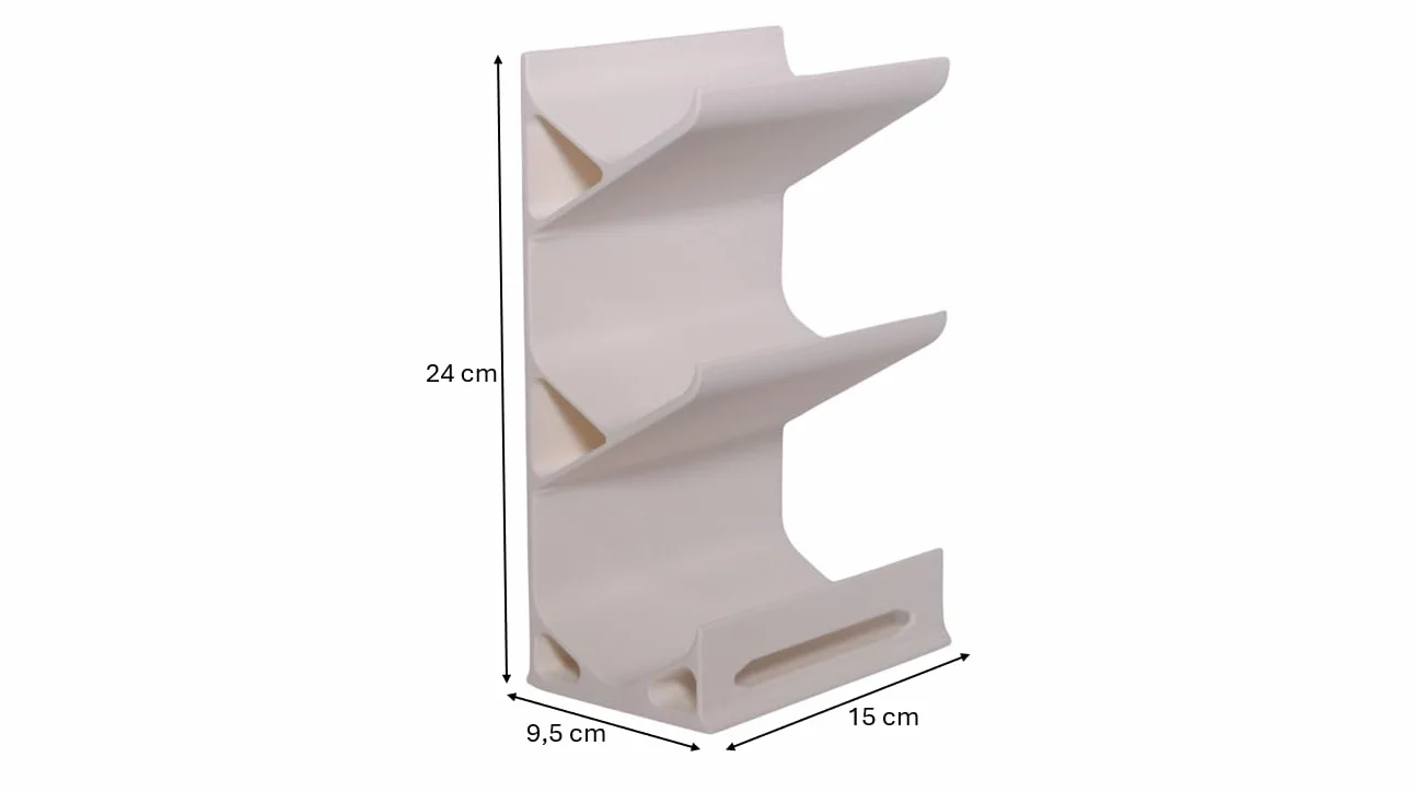 Portabottiglie da Frigo Kinesis Biodegradabile 3 Slot 15x9,5xH24 cm