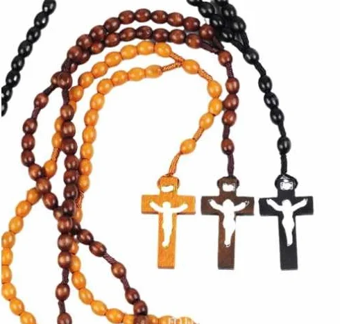 SLEEKEE 3 Rosario, qualità del Legno D'Ulivo, Ornamenti Religiosi, Souvenir di Viaggio, Amanti della Collezione.