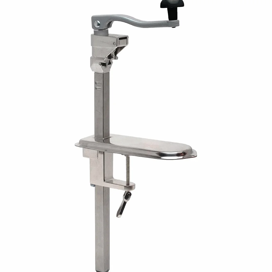 Vogue Apriscatole da banco 530 mm, acciaio inox, per lattine 355 mm, lama ultra affilata