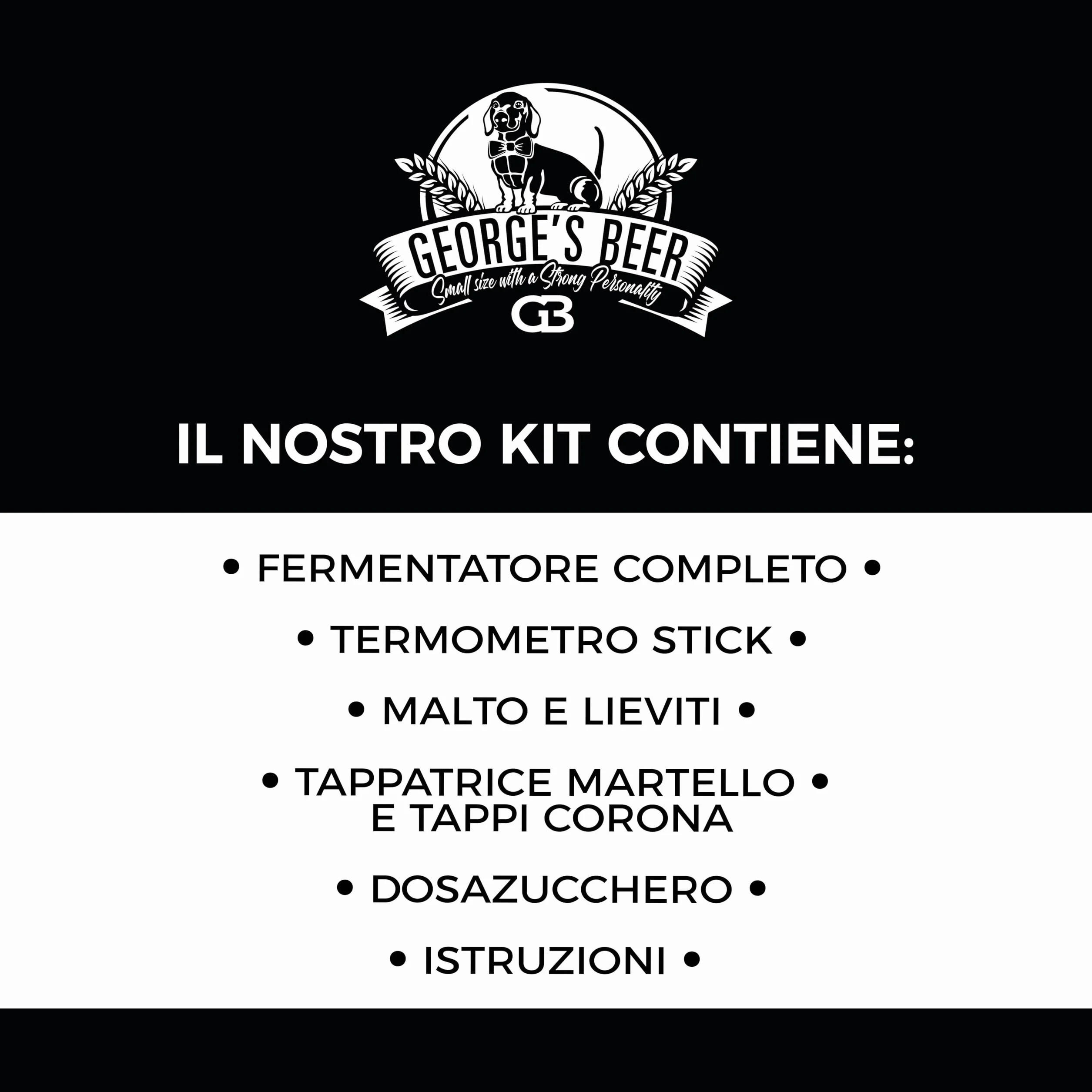 George's Beer Kit Fermentazione 5l - Birra Artigianale Fatta in Casa - Kit Malto IPA