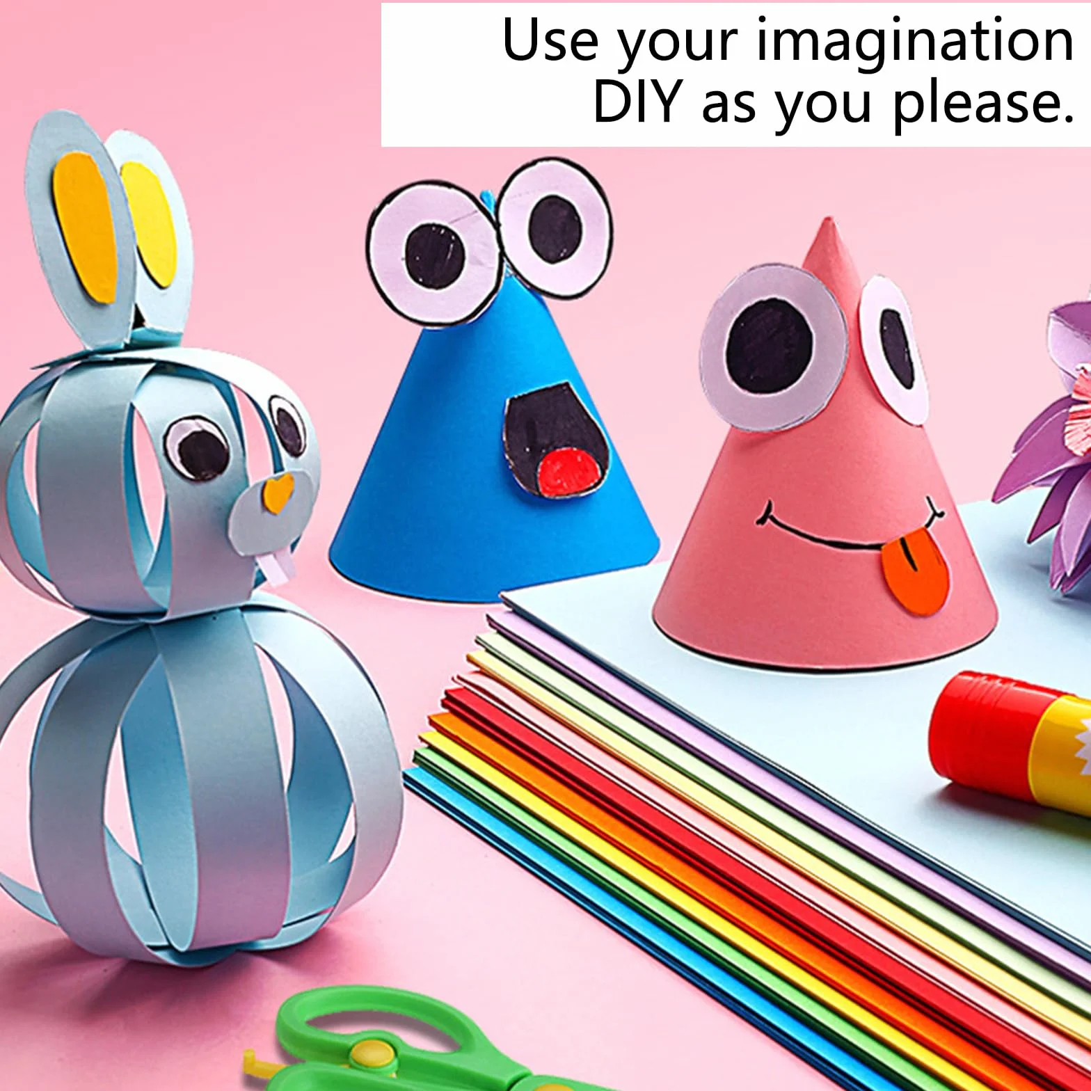 Carta A4 Colorati 20 Colori 200 Fogli 70 g/m² per Origami 21x29.7 cm
