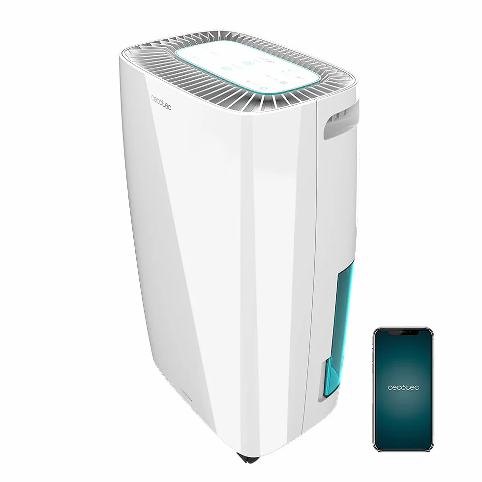 Cecotec - Deumidificatore Big Dry 4000 Expert. Timer 24 h, silenzioso indicatore LED (Bianco, BigDry 4000 Expert Connected)
