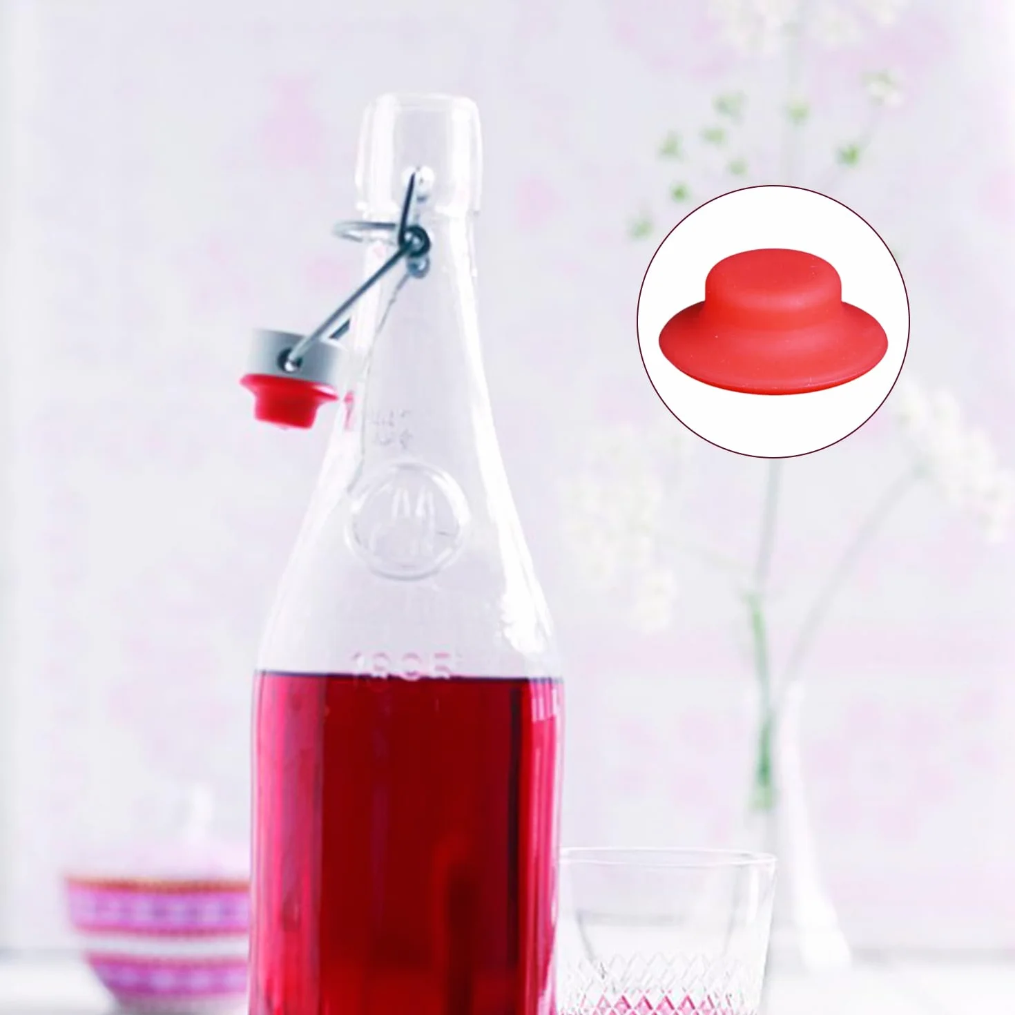 Tappi per Bottiglie di Vino in Silicone Tenuta Stagna Riutilizzabili 40 Pezzi
