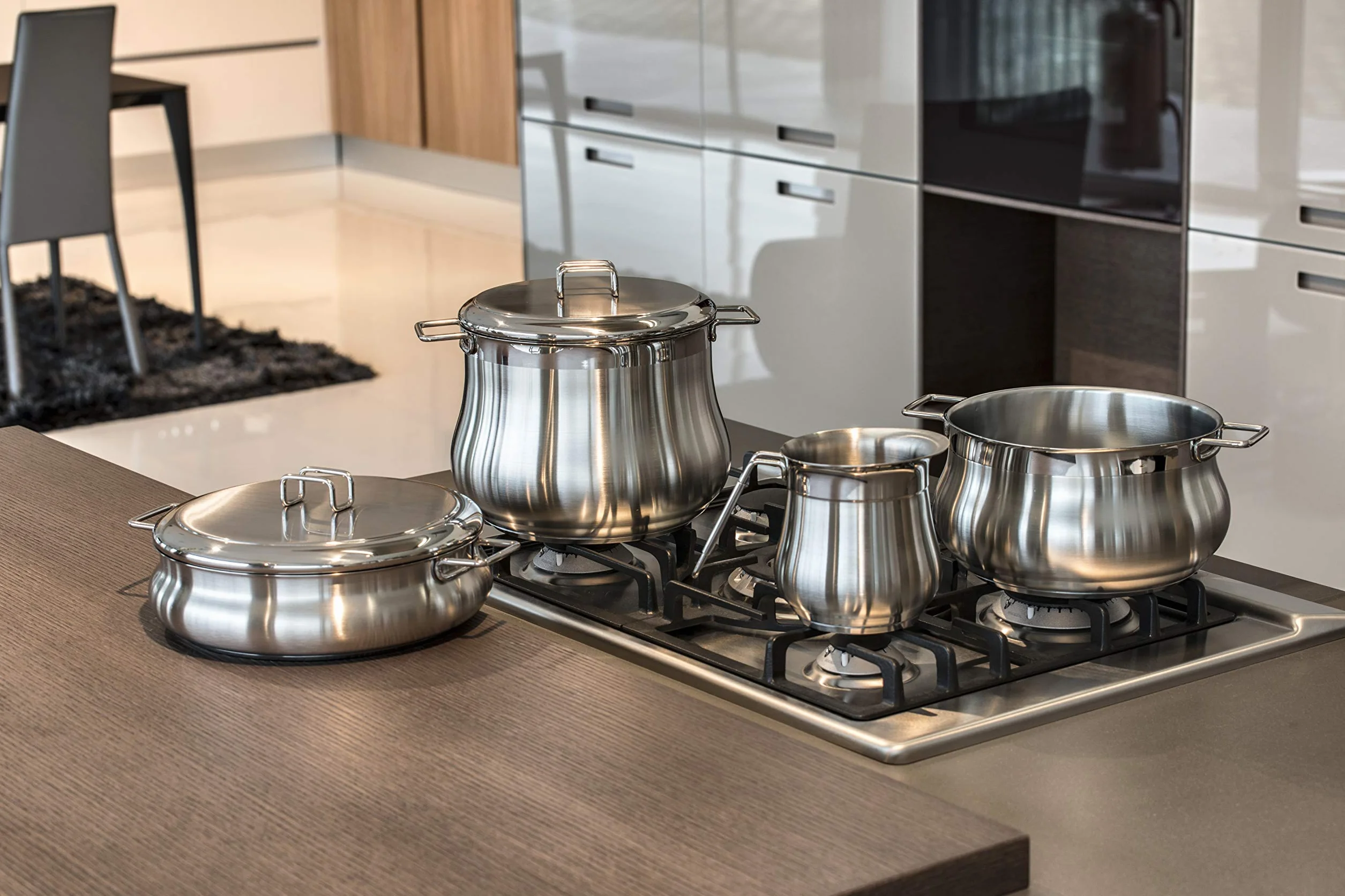 Barazzoni Tummy Casseruola due maniglie, Acciaio inox 18/10, Diametro cm 14, Litri 1,5. Made in Italy.