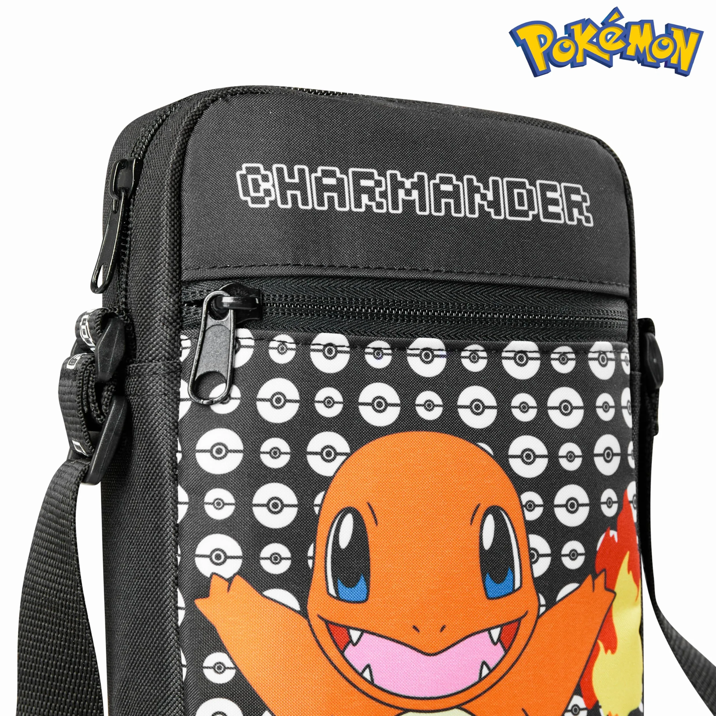 Pokémon Borse a Tracolla per Bambini, Borsetta a Tracolla con Tasche, Borsello Versatile Scuola Viaggio Unisex Bambini Pikachu Gadget