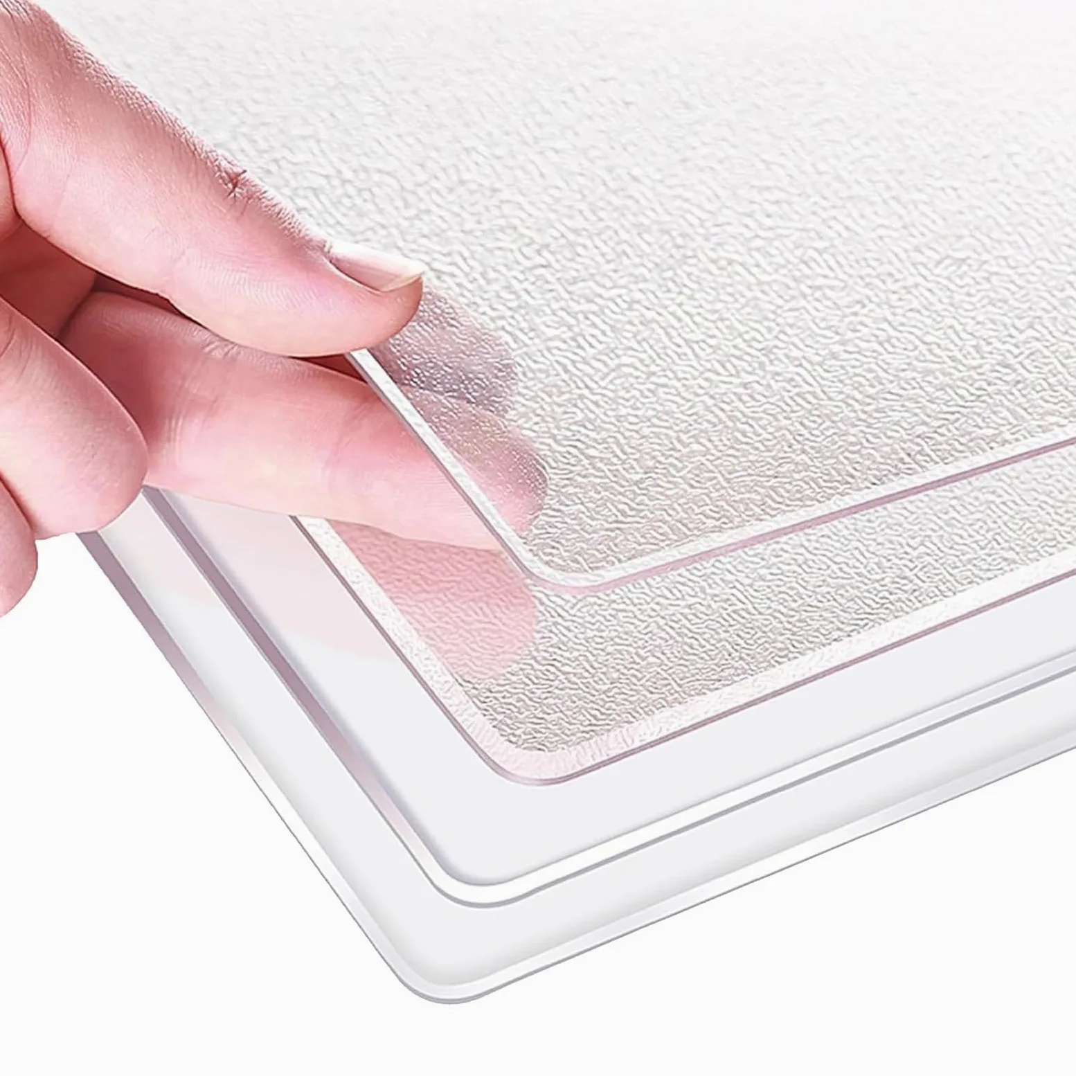 Generico Sottomano da Scrivania Trasparente PVC, 2mm Grande Tappetino Scrivania, Proteggi Scrivania Impermeabile Antiscivolo per Ufficio e Posto di Lavoro Anti-Scratch(Transparent - 2 mm,70x90cm)