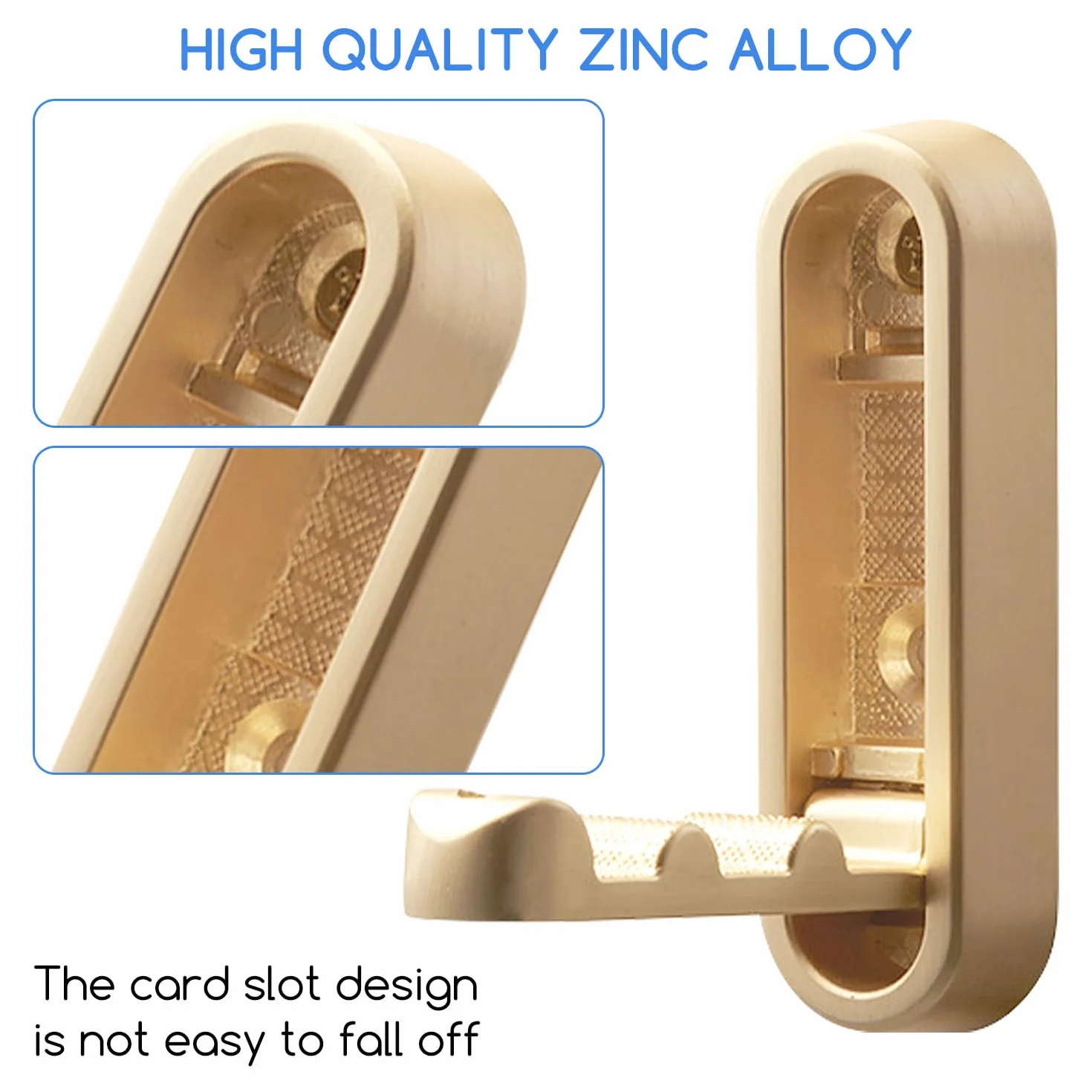 Ganci Pieghevoli Da Parete In Lega Di Zinco Oro, 4 Pezzi, Gancio A Ribalta 90° Per Cappotto Borsa