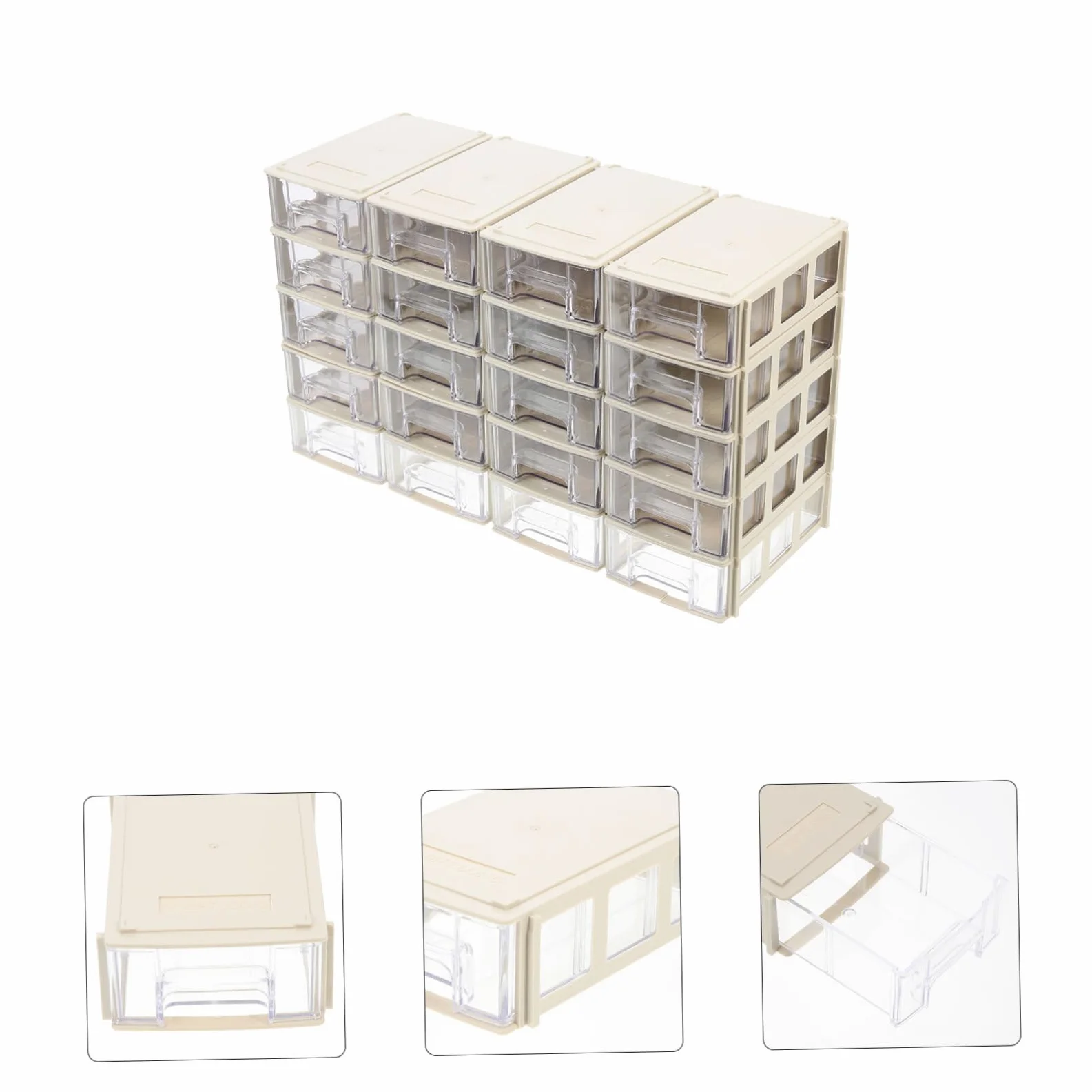 IMIKEYA 20sets Stoccaggio Per Componenti Elettronici Scomparti Trasparenti Organizer Per Piccole Per e Hobby Design e
