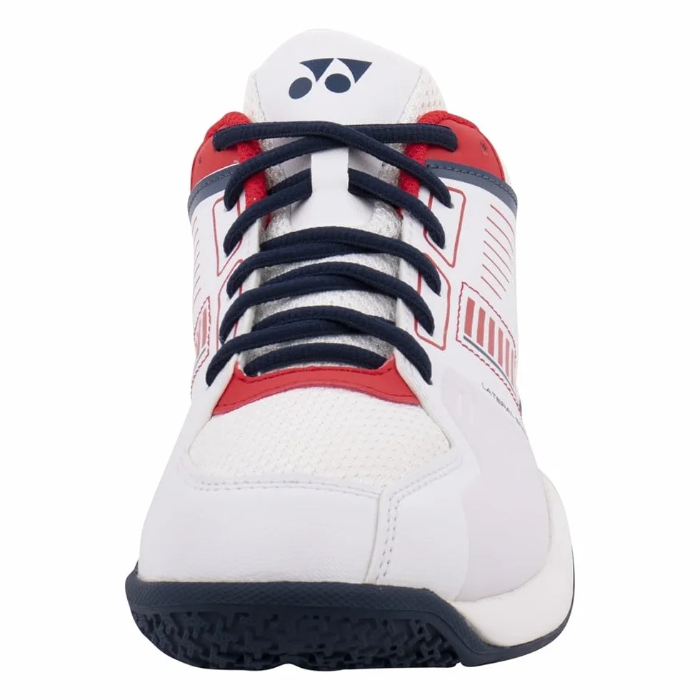 YONEX Power Cushion SHBSF1W Scarpe da Badminton Larghe Strider Flow Bianco Rosso