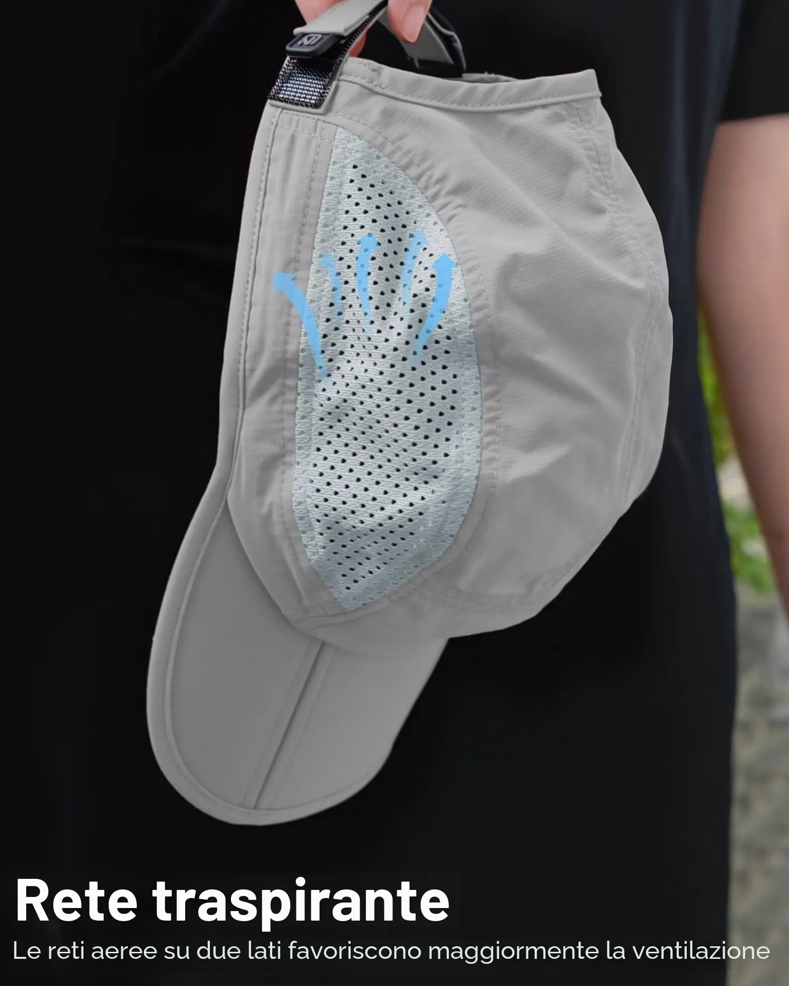 Folding Outdoor Hat UPF 50+ Sun Protection Mesh Sport Hat