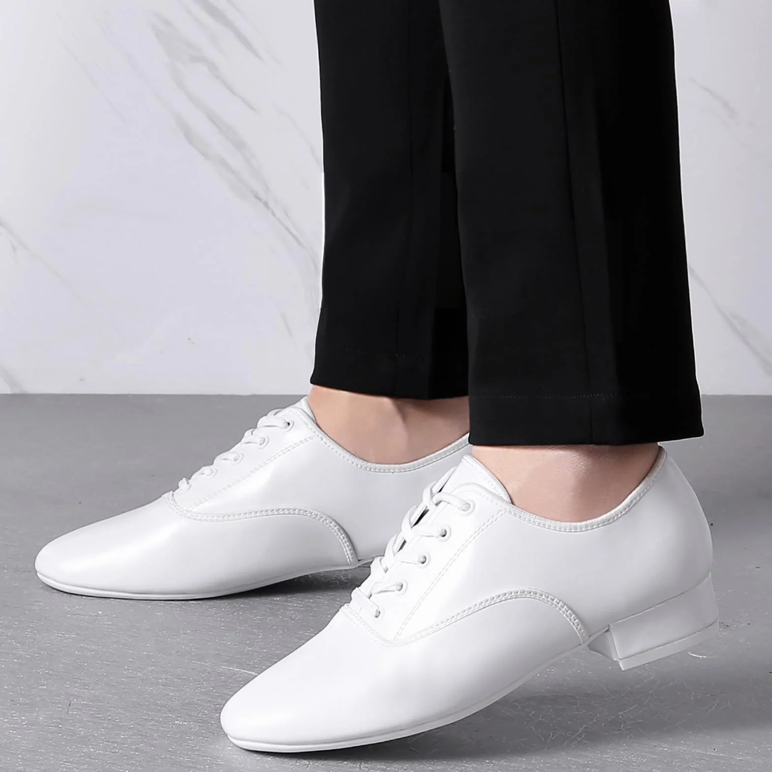 Scarpe da Ballo Uomo Oxford Latine Tacco Basso